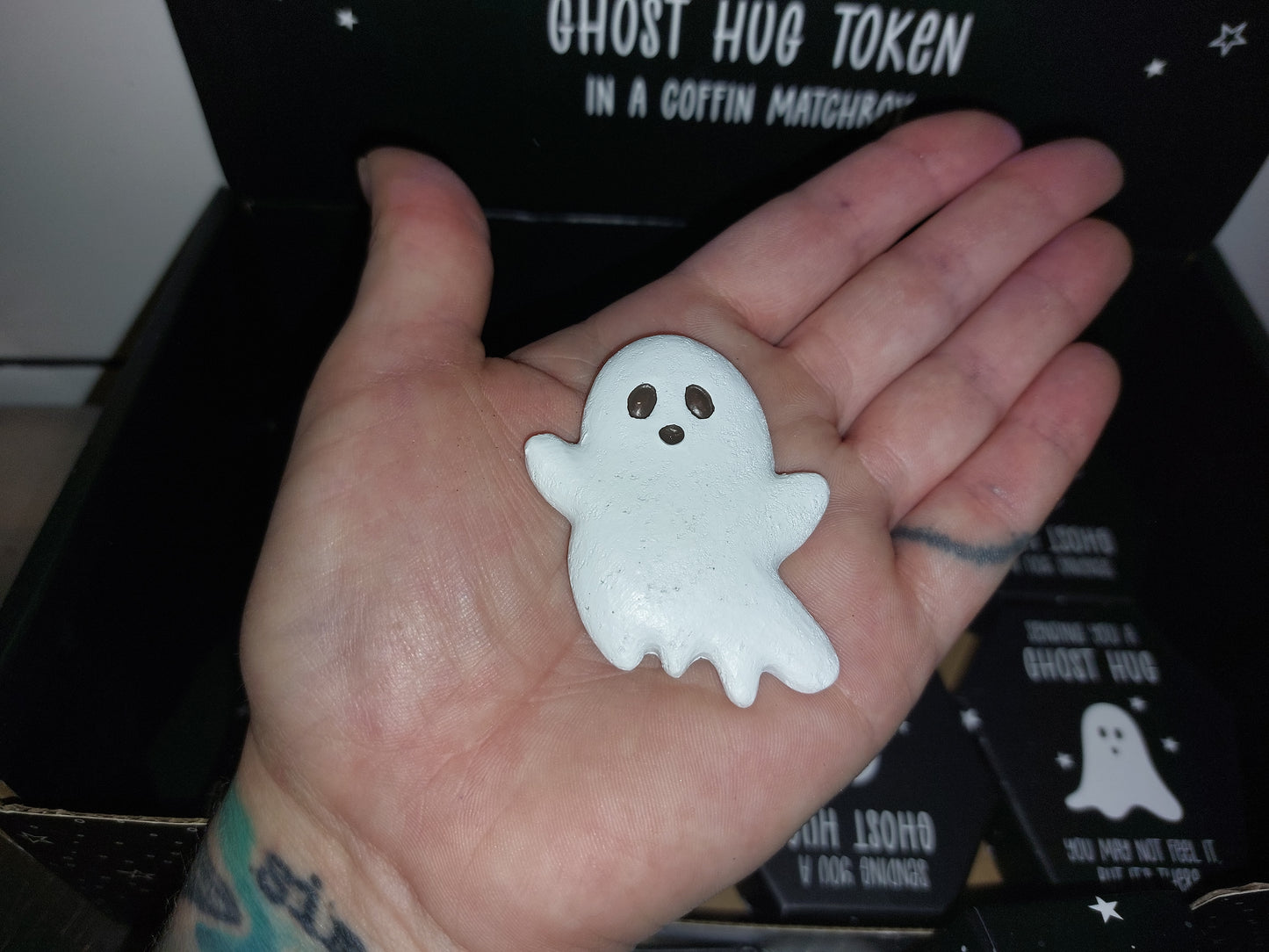 Ghost Hug in coffin cute gothic gift