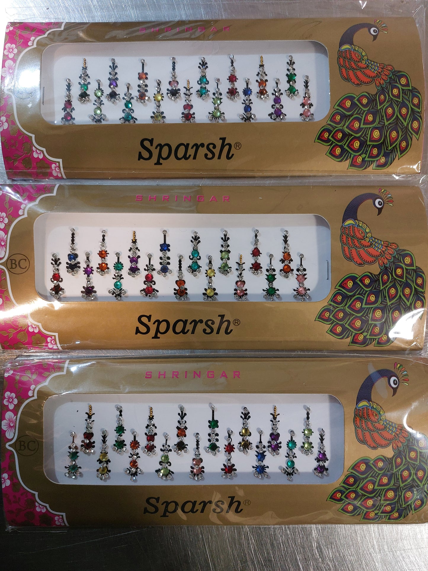 Huge bindi pack mixed colour style self stick festival party rave India Bridal