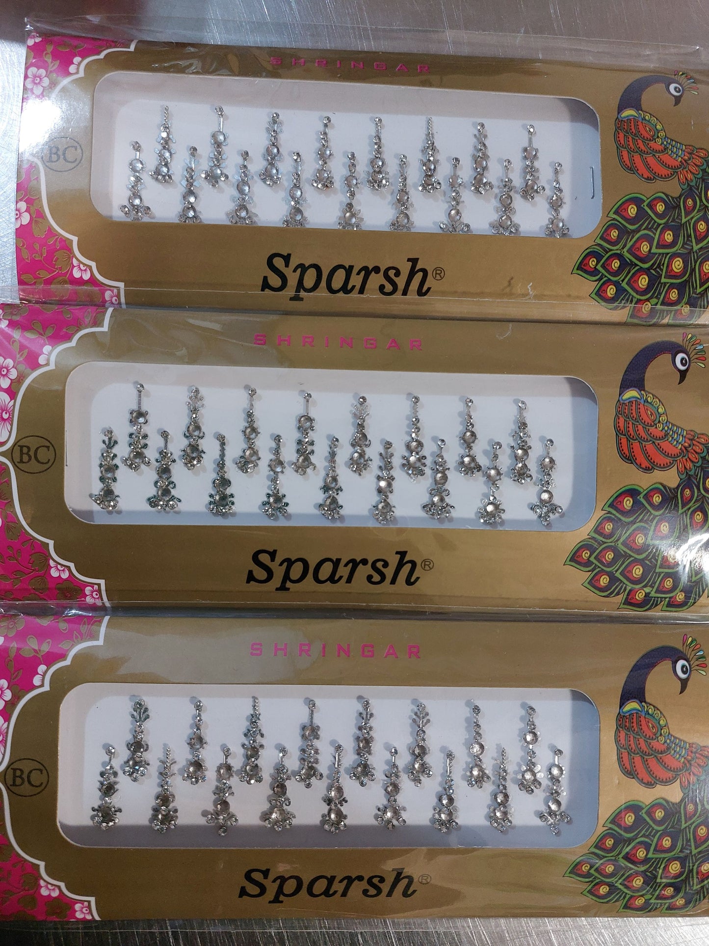 Huge bindi pack mixed colour style self stick festival party rave India Bridal