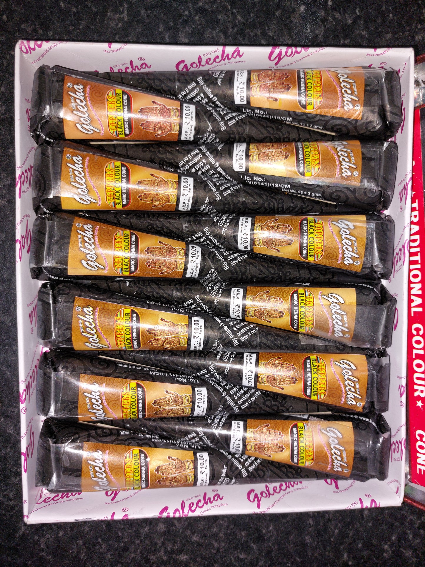 Black Henna Cone 100% Natural