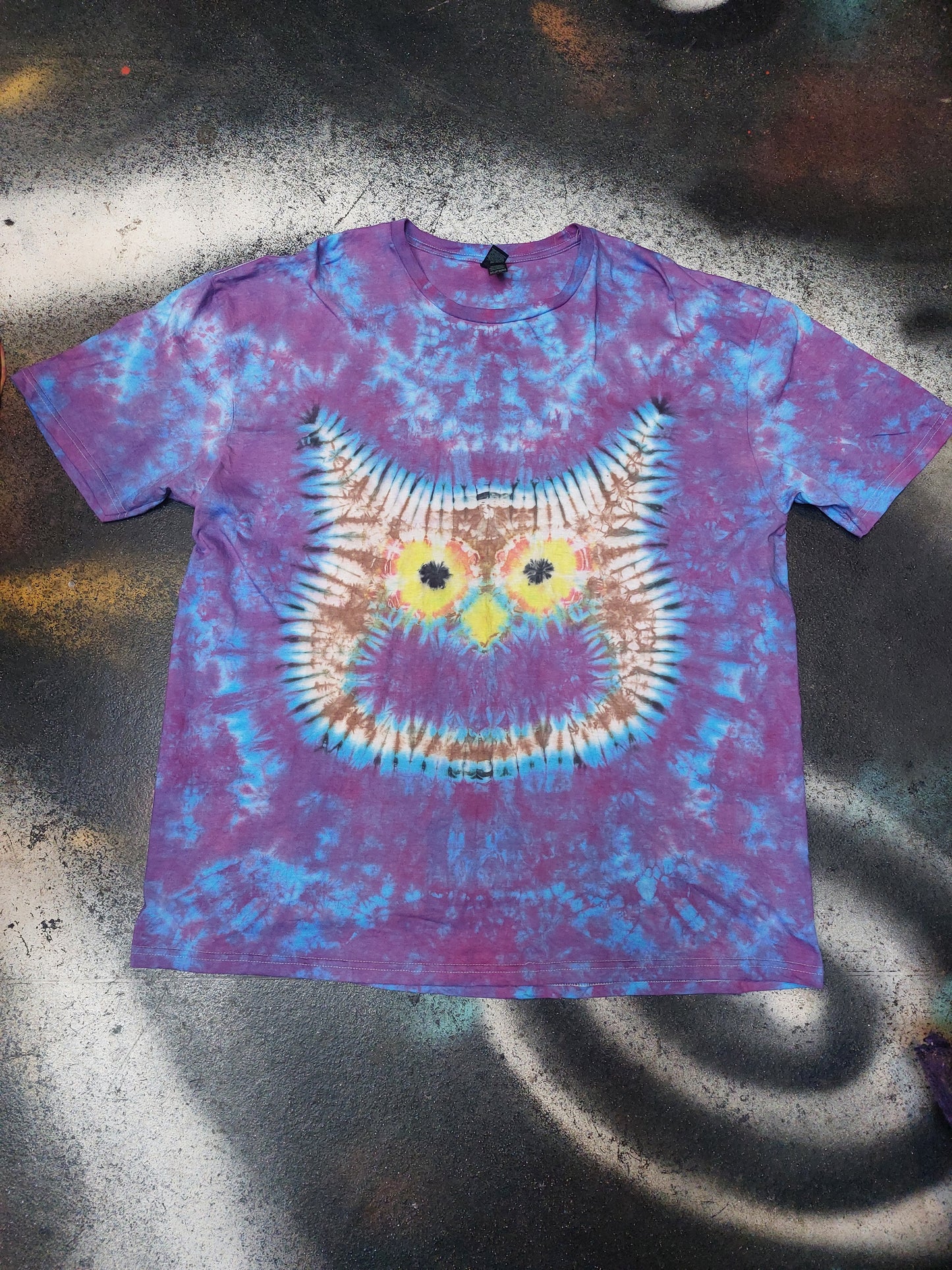 Tie Dye OWL face tie dye animal T shirt UNISEX S-5XL