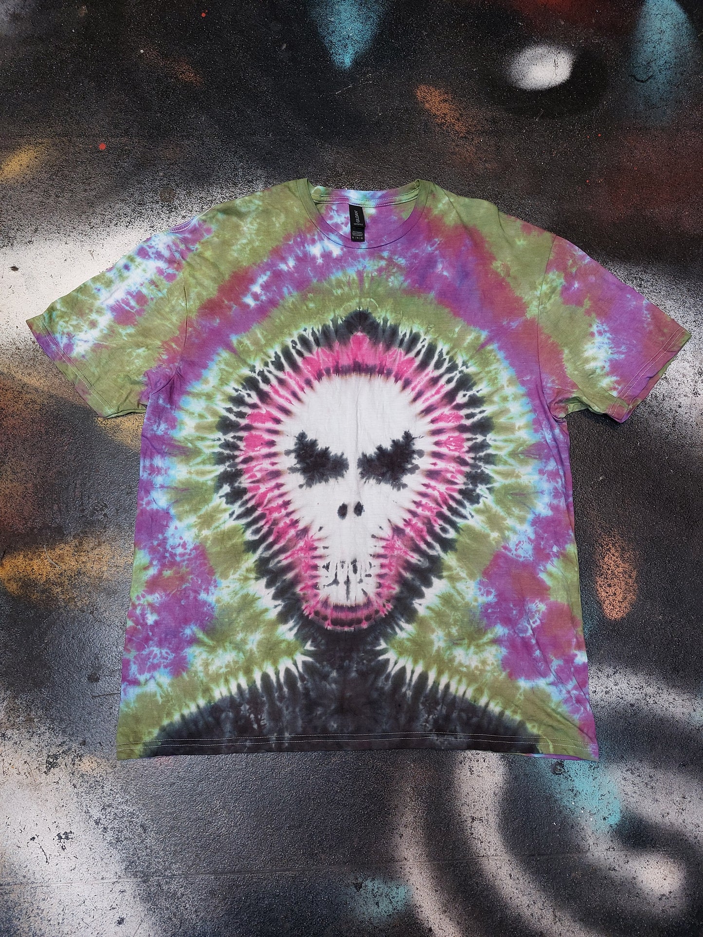 Tie Dye Grim Reaper Death goth tie dye horror T shirt unisex all sizes S-5XL