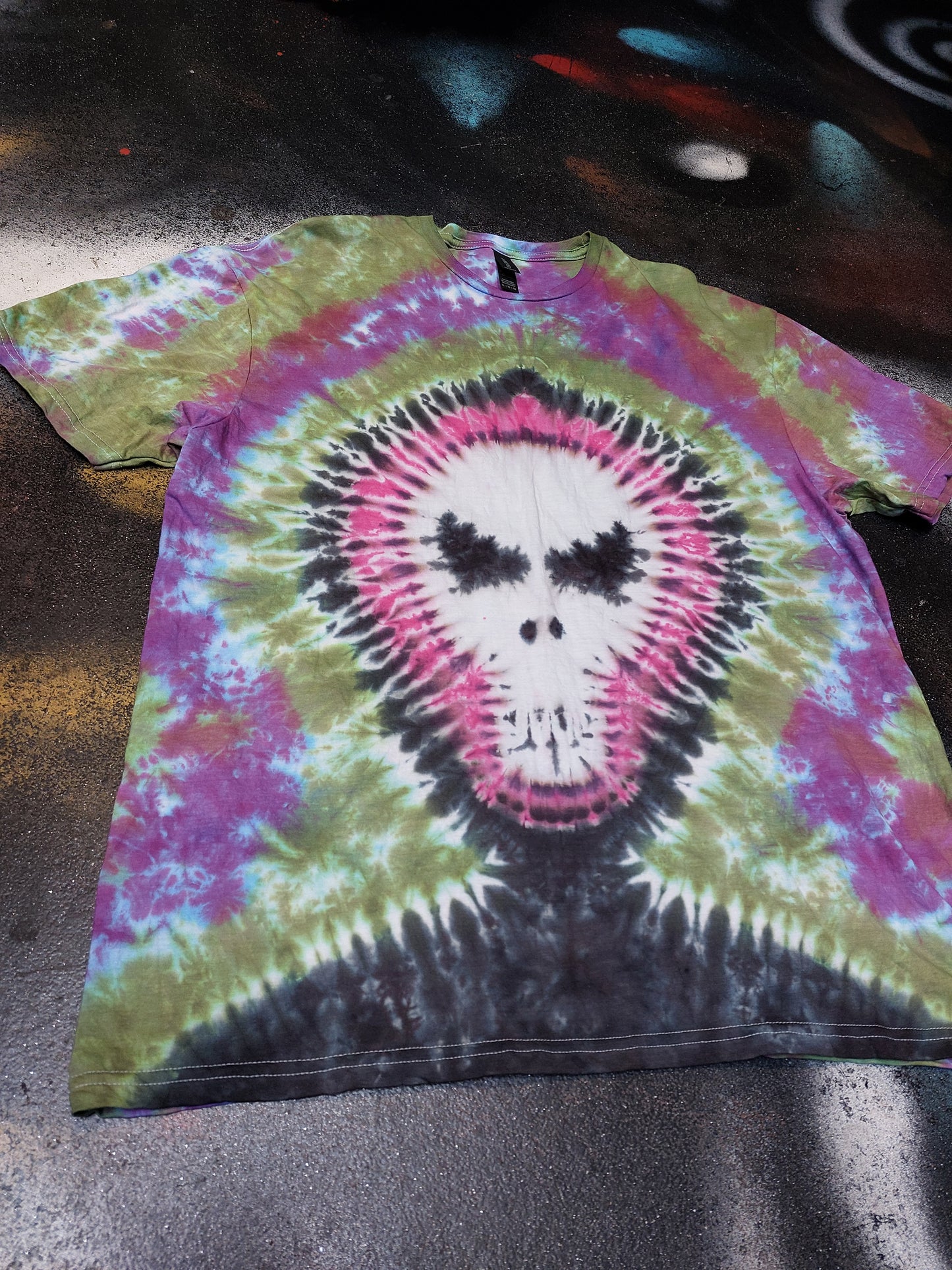 Tie Dye Grim Reaper Death goth tie dye horror T shirt unisex all sizes S-5XL