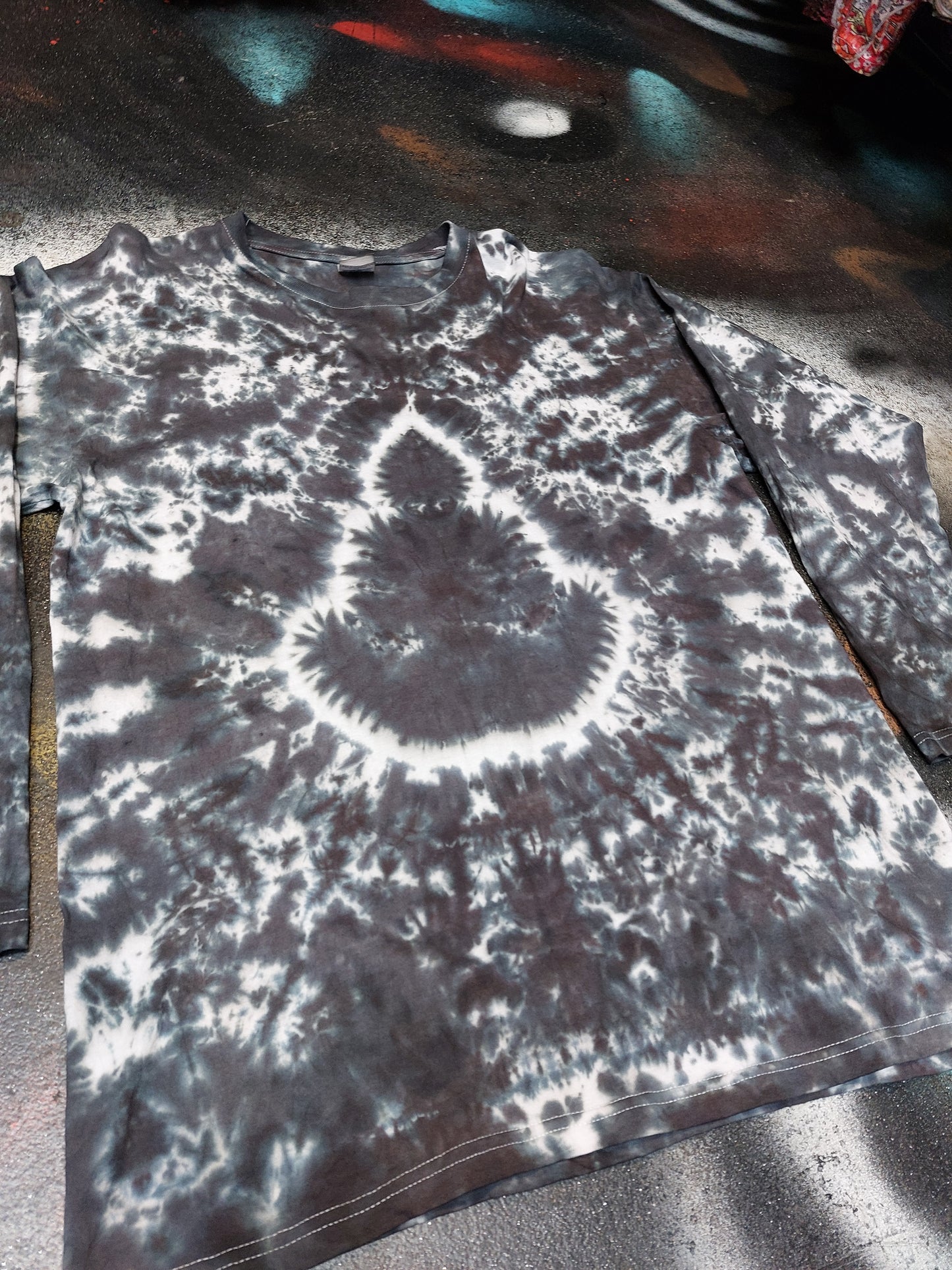 Tie Dye Buddha chakra long sleeve T shirt UNISEX S-4XL