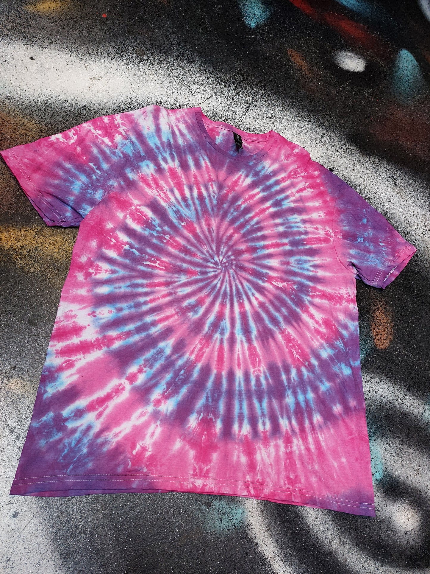 Tie Dye purple pink spiral T shirt UNISEX S-5XL
