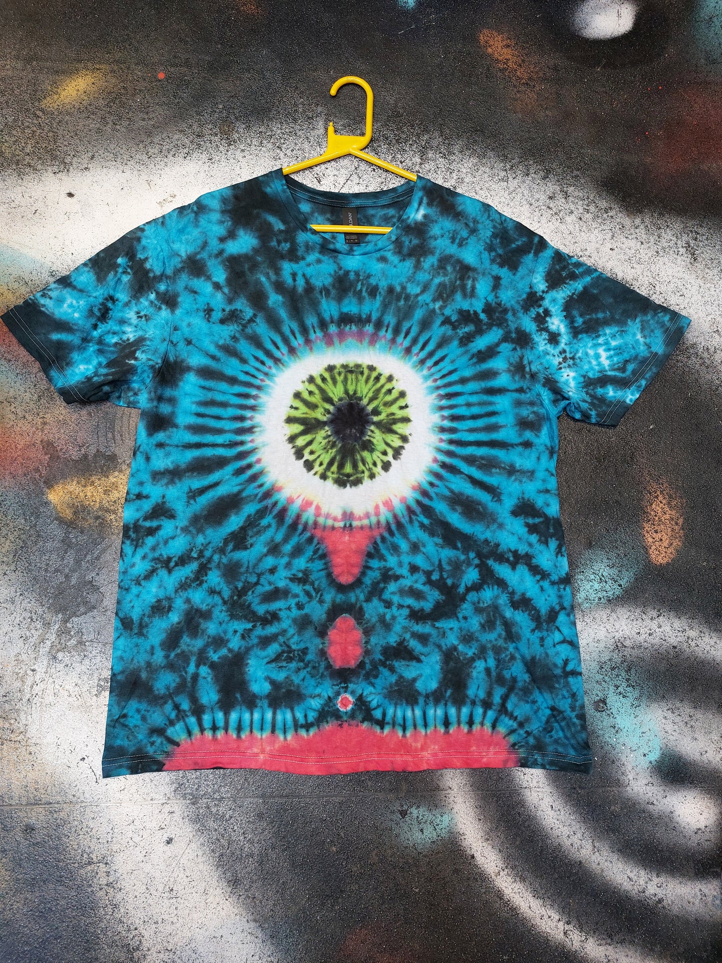 Tie Dye EYEBALL goth tie dye T shirt UNISEX all sizes S-5XL