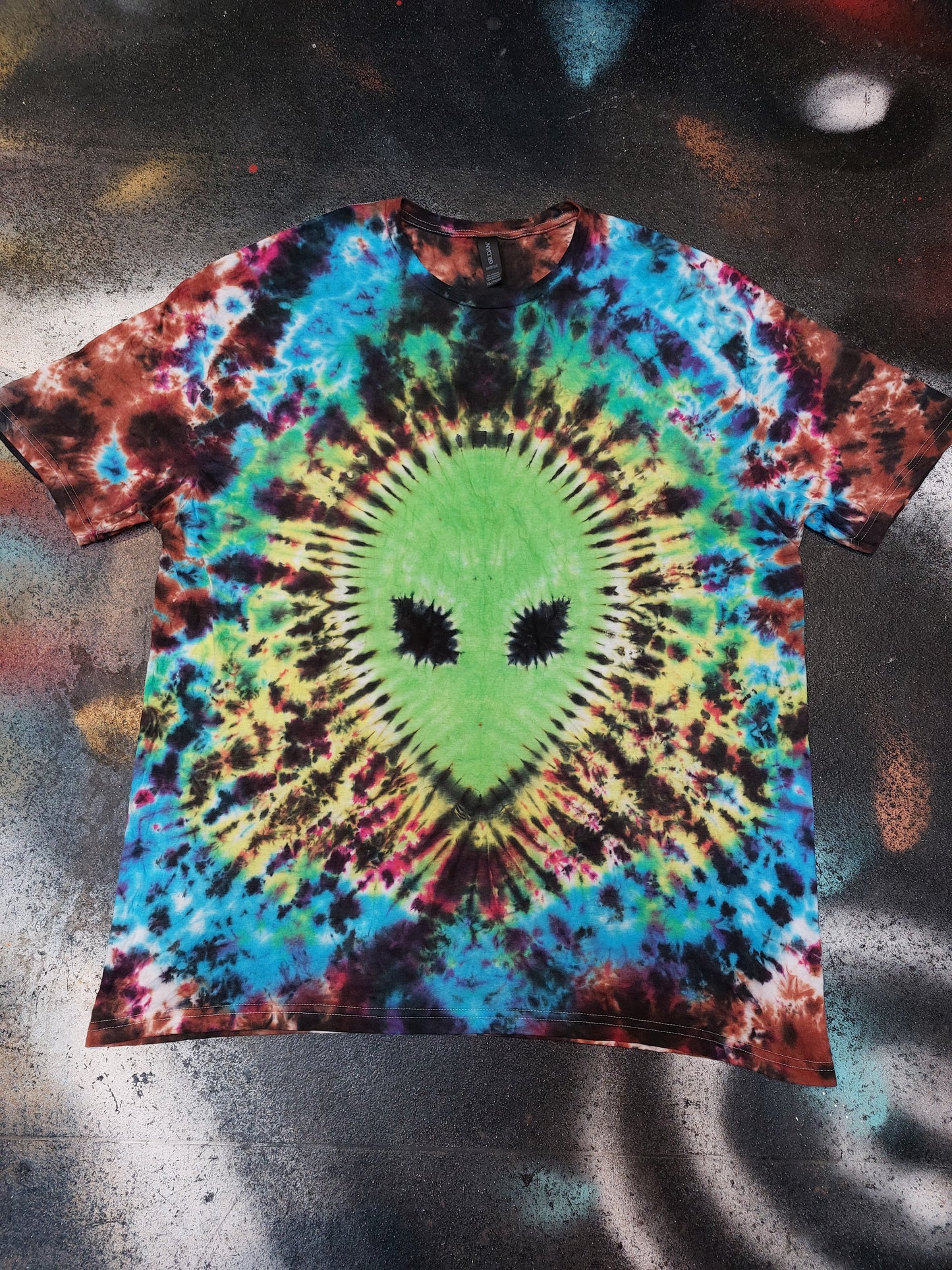 Alien Tie Dye Rainbow T shirt UNISEX S-5XL