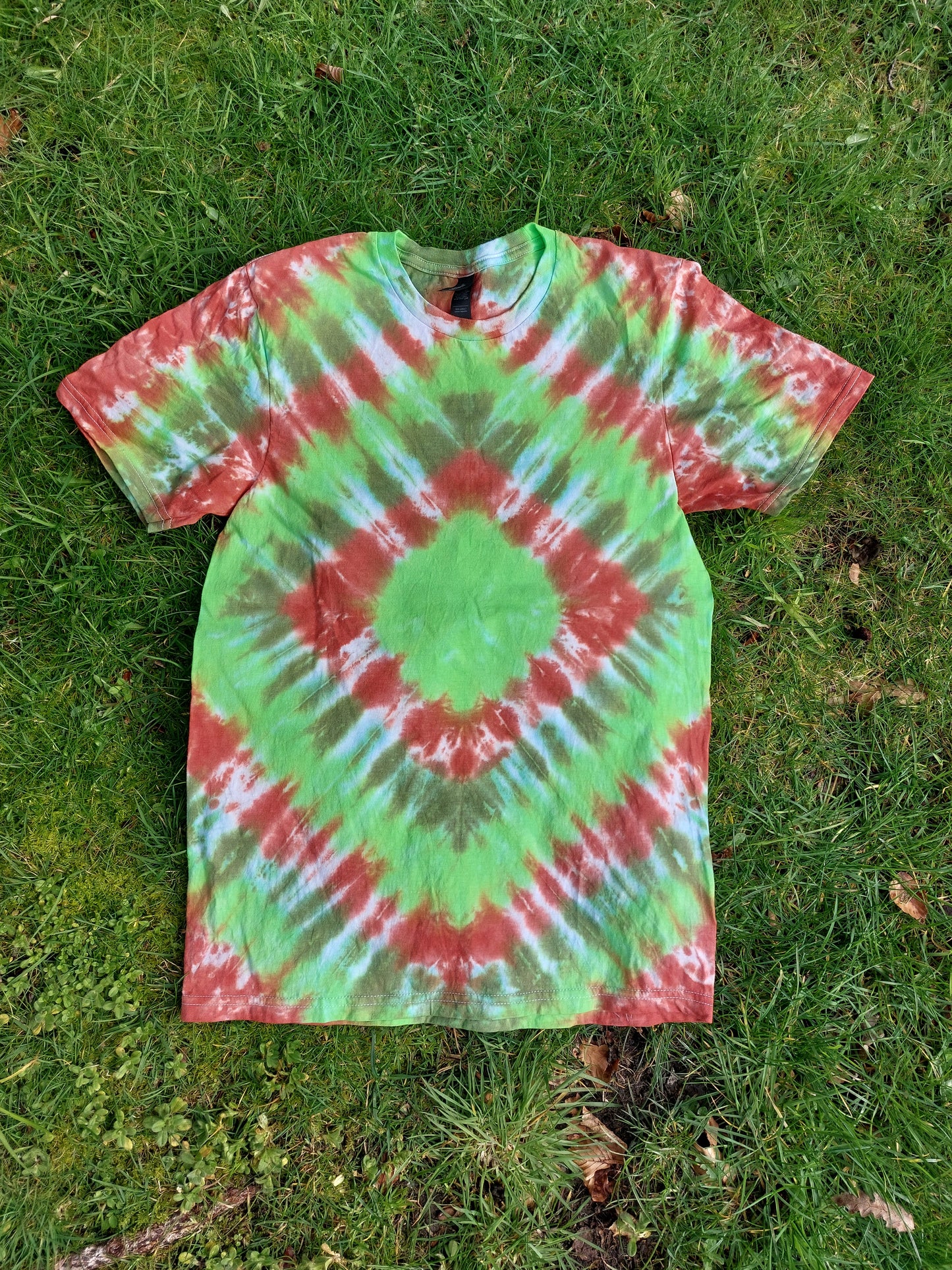 Aztec diamond Rainbow Tie Dye T shirt UNISEX ALL SIZES S-5XL