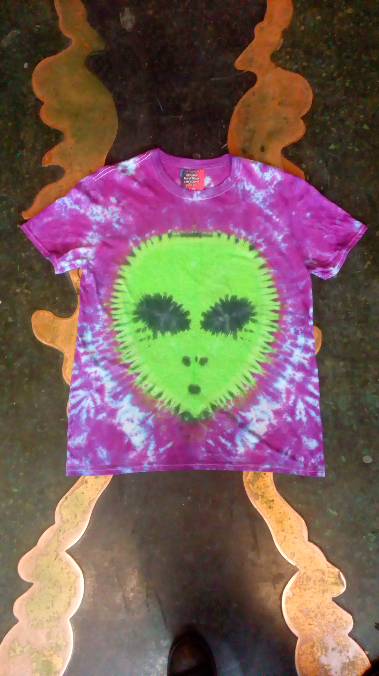 Alien Tie Dye Purple T shirt UNISEX S-5XL