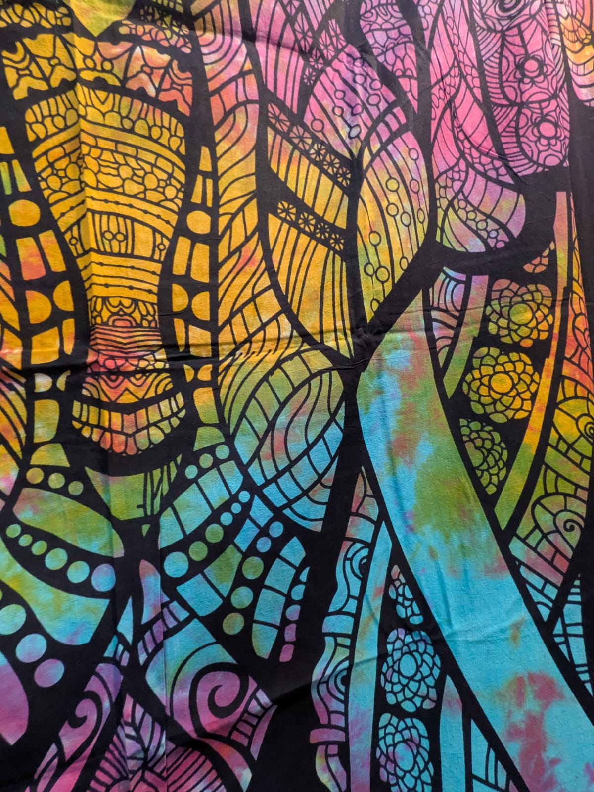 Elephant Rainbow Large bedspread wall hanging tapestry