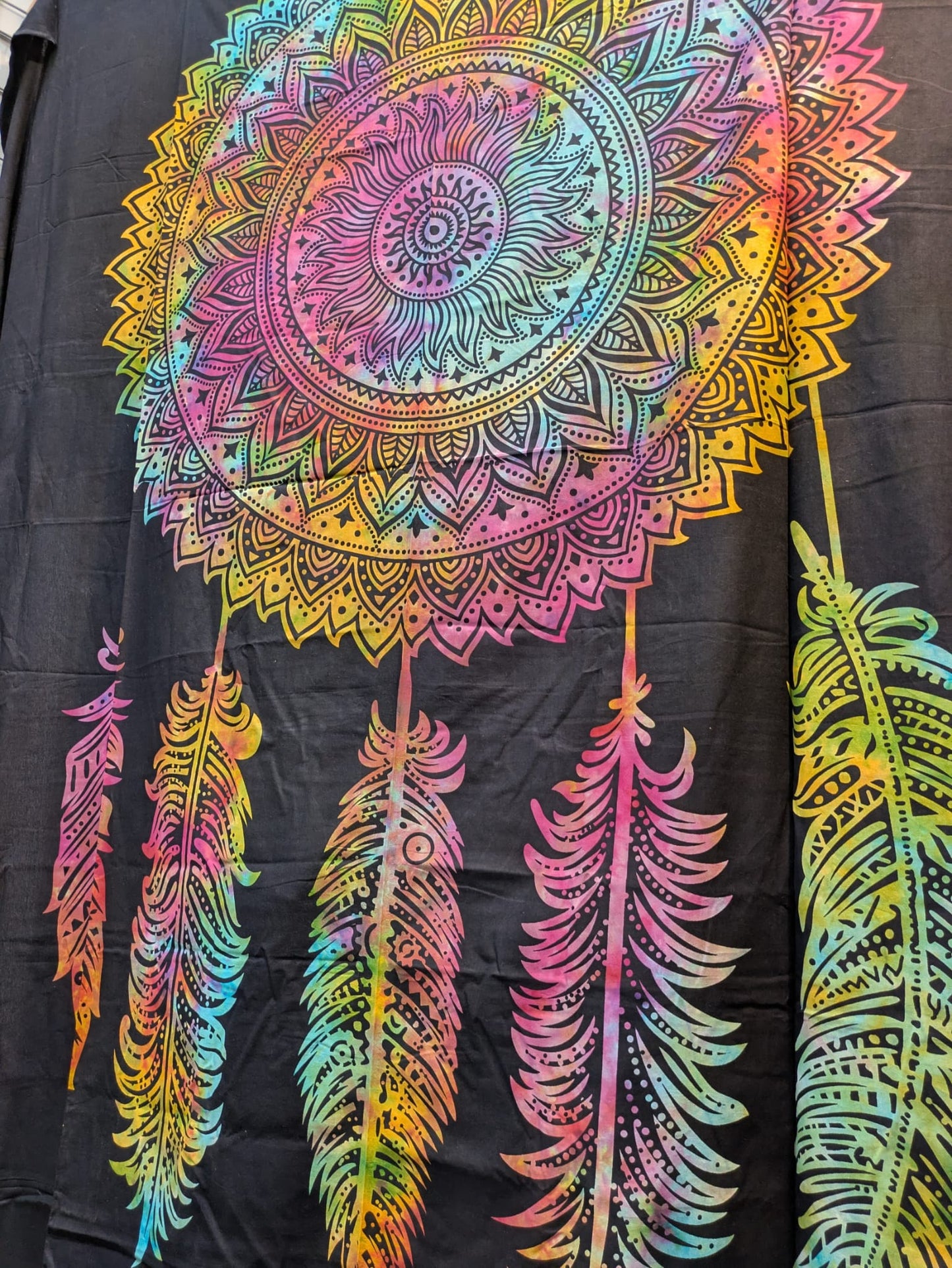 Dream Catcher Mandala Rainbow Large bedspread wall hanging tapestry