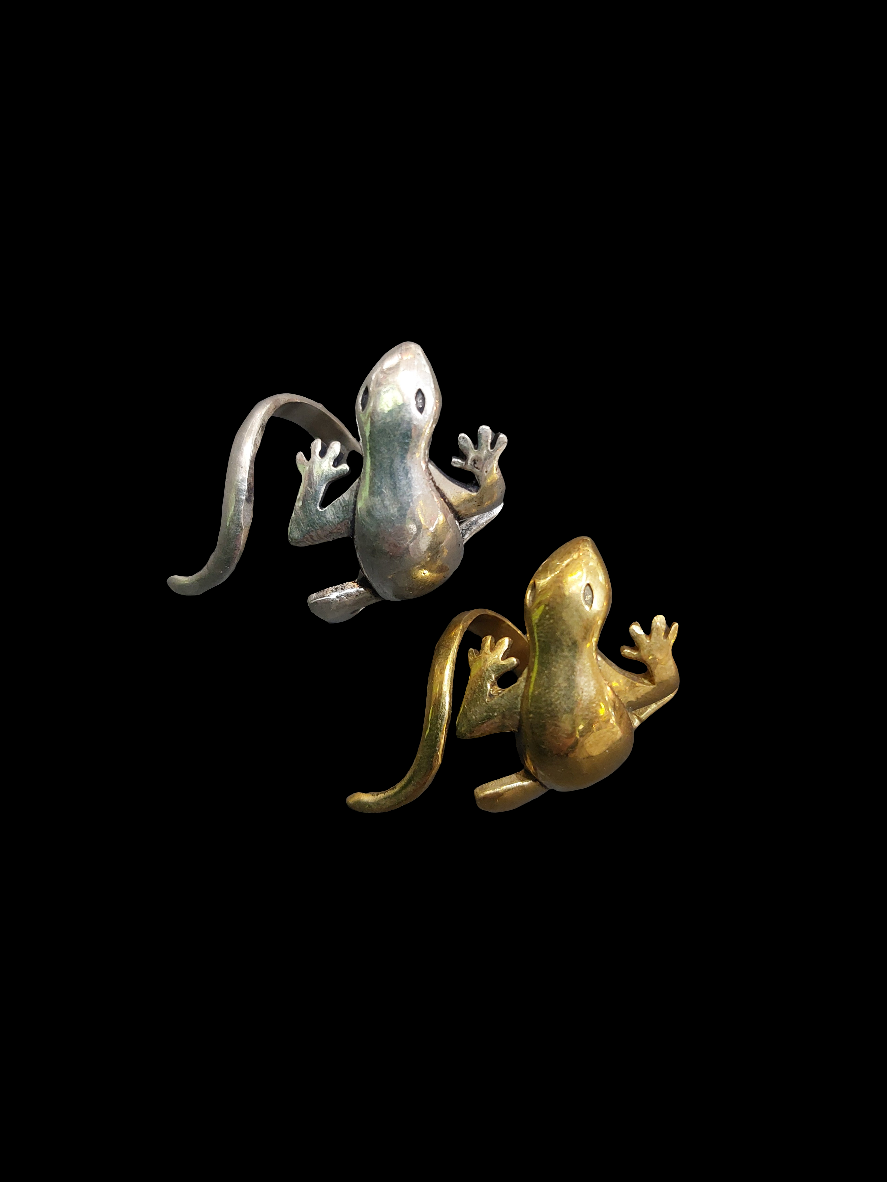 Lizard Ring Indian Brass wrap around