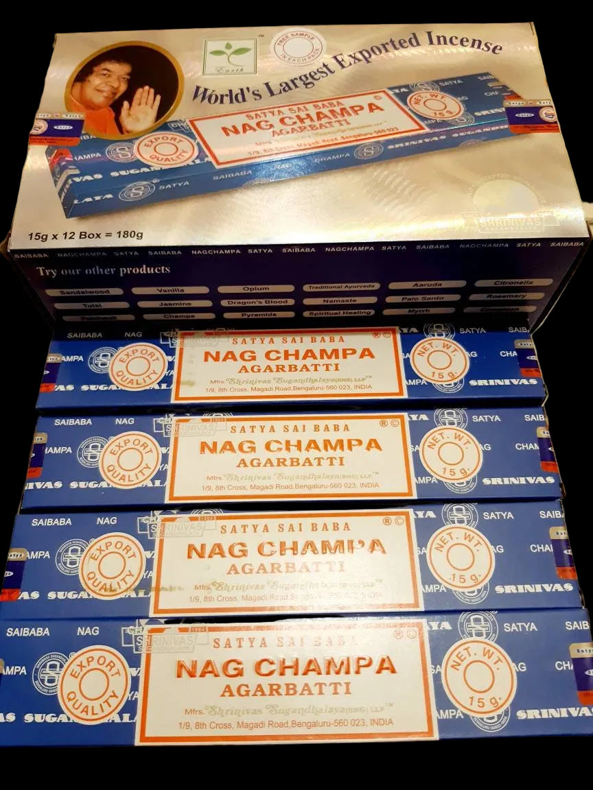 Nag Champa Original Satya 100% genuine sai baba Incense Sticks 15g