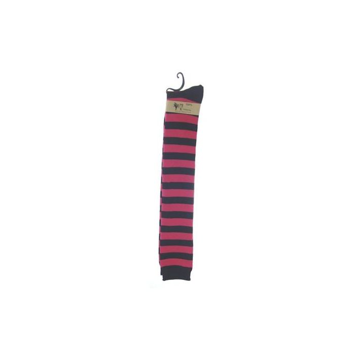 Black and Pink Welly Socks