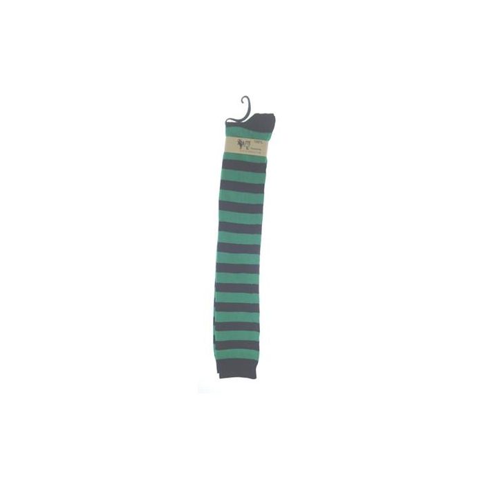 Black and Green Welly Socks