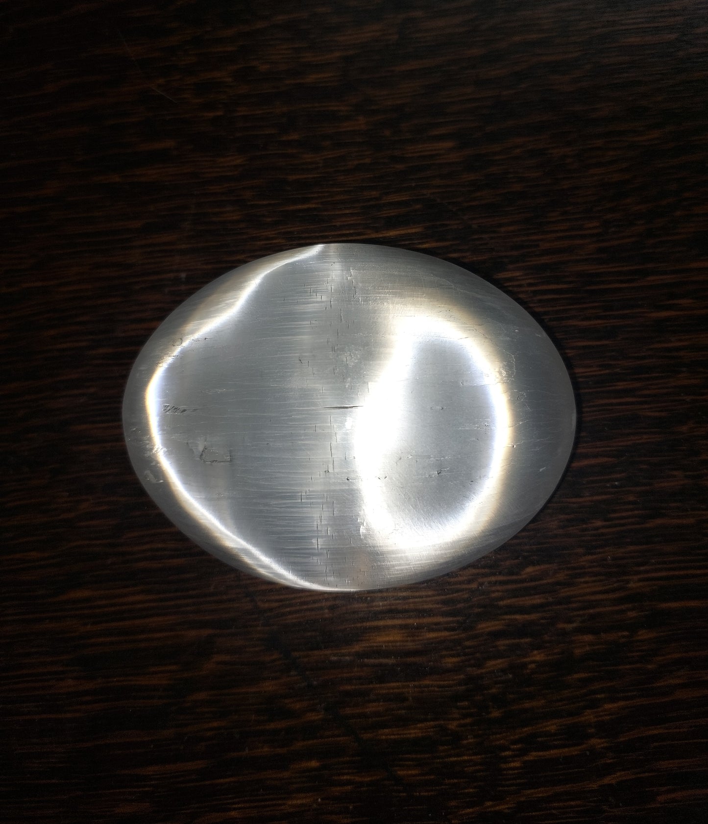 Selenite Palm Stone Large