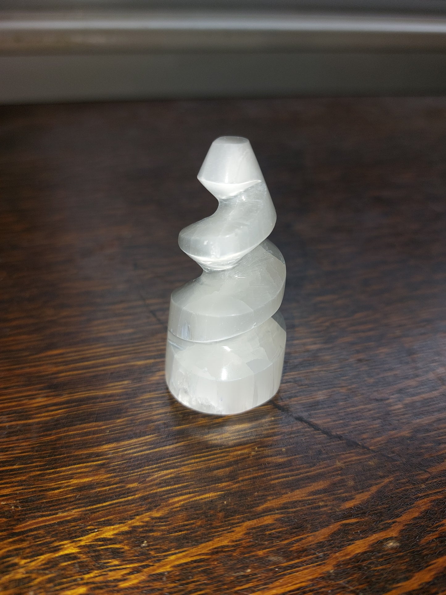 Selenite Mini Spiral Horn Tower