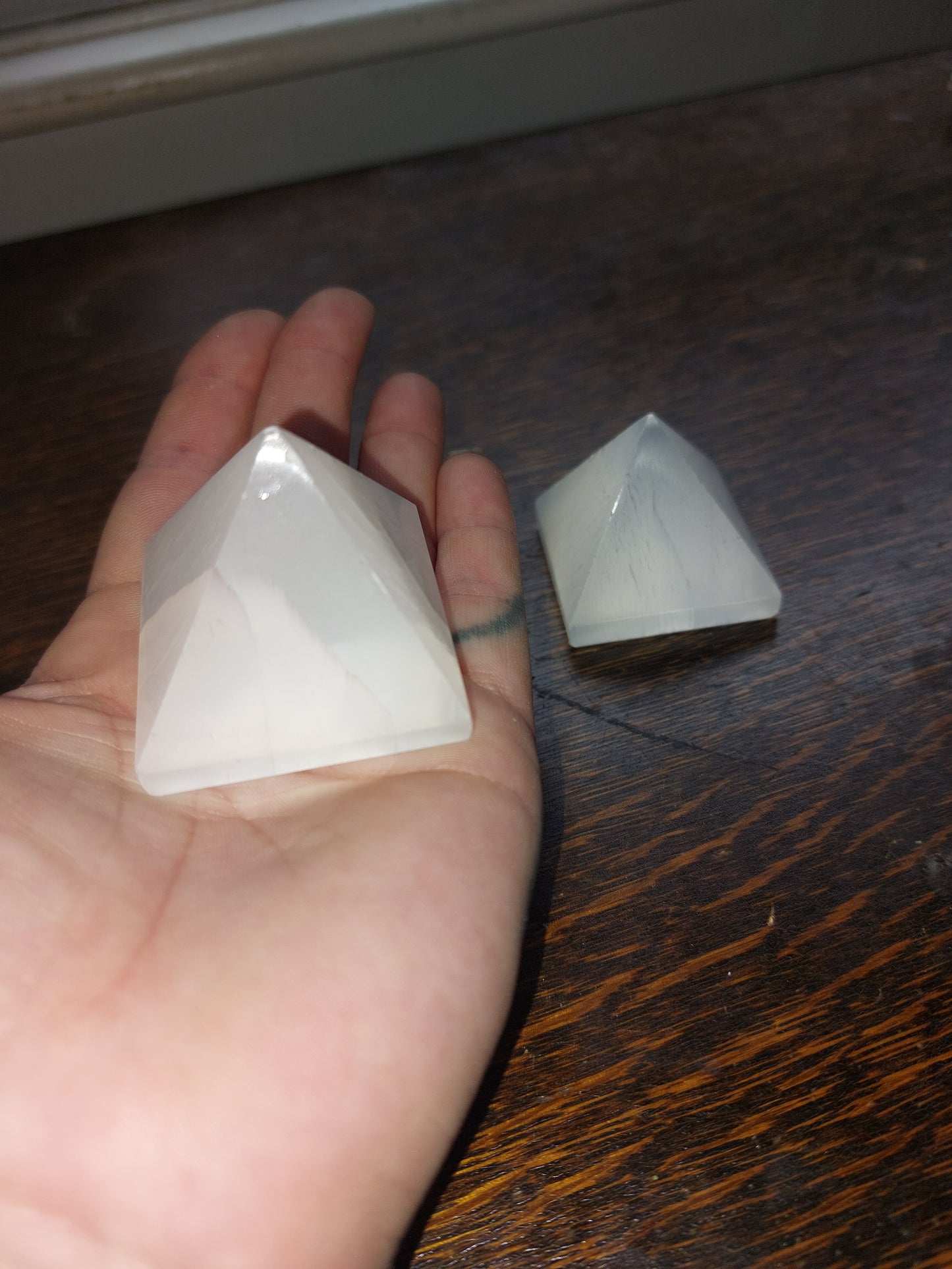 Selenite Mini Pyramid