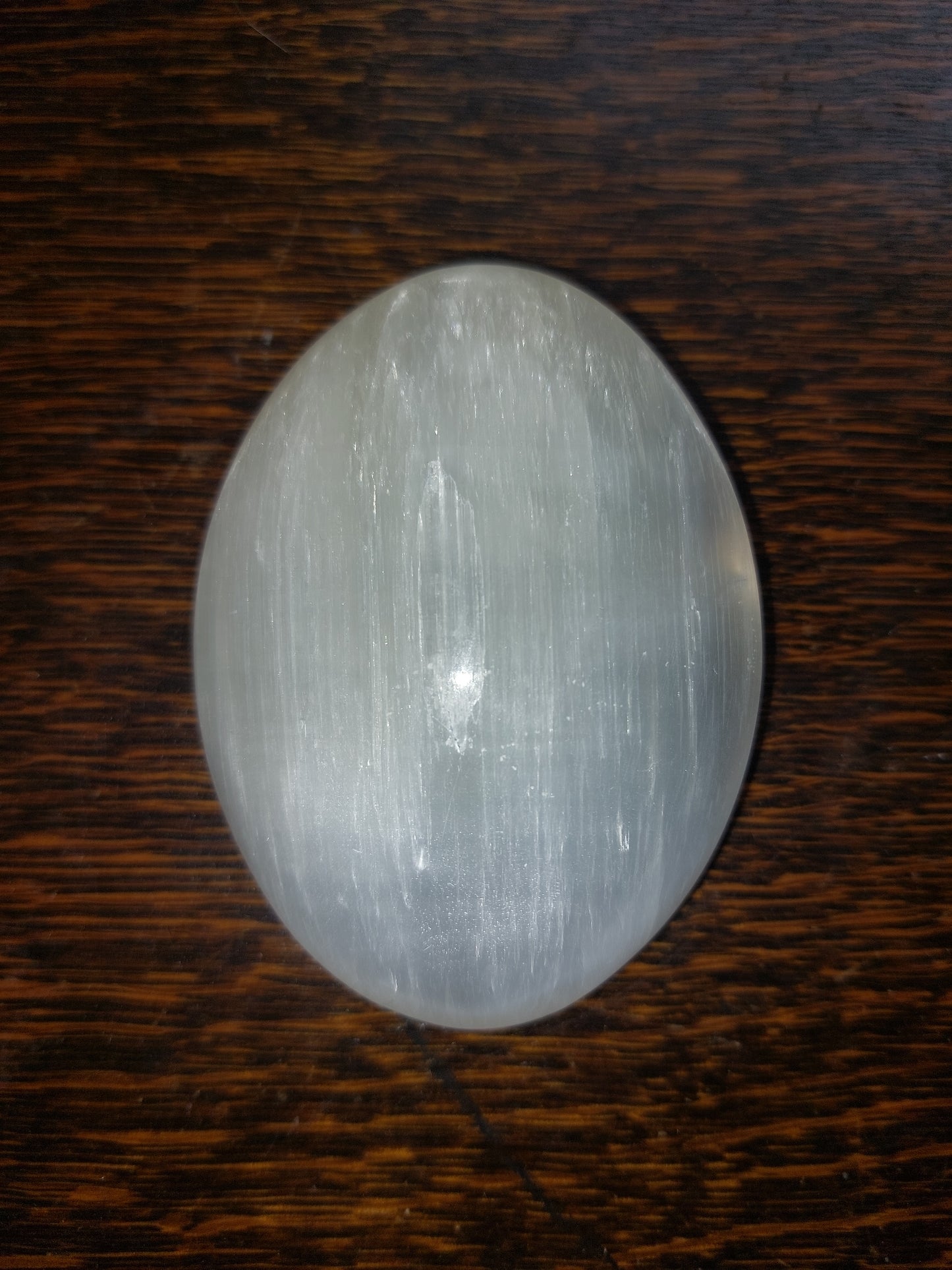Selenite Palm Stone Large