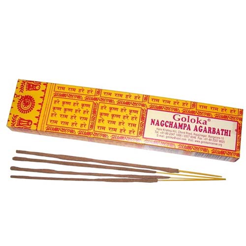 Goloka Nag Champa Agarbathi Original Incense 15g