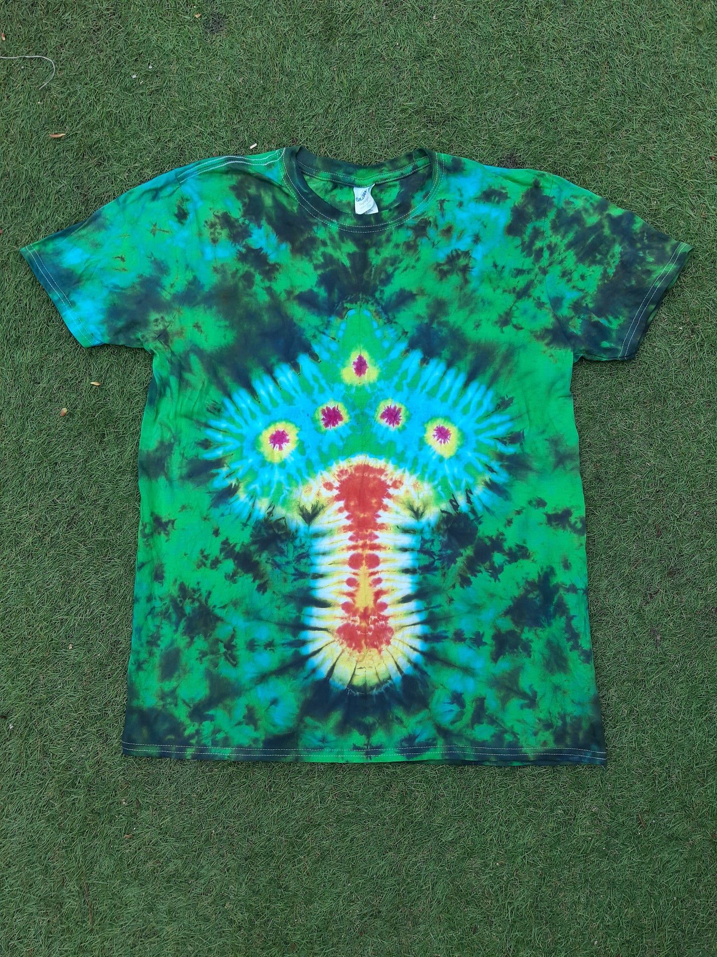 Tie Dye unique magic mushroom special green T shirt UNISEX S-5XL
