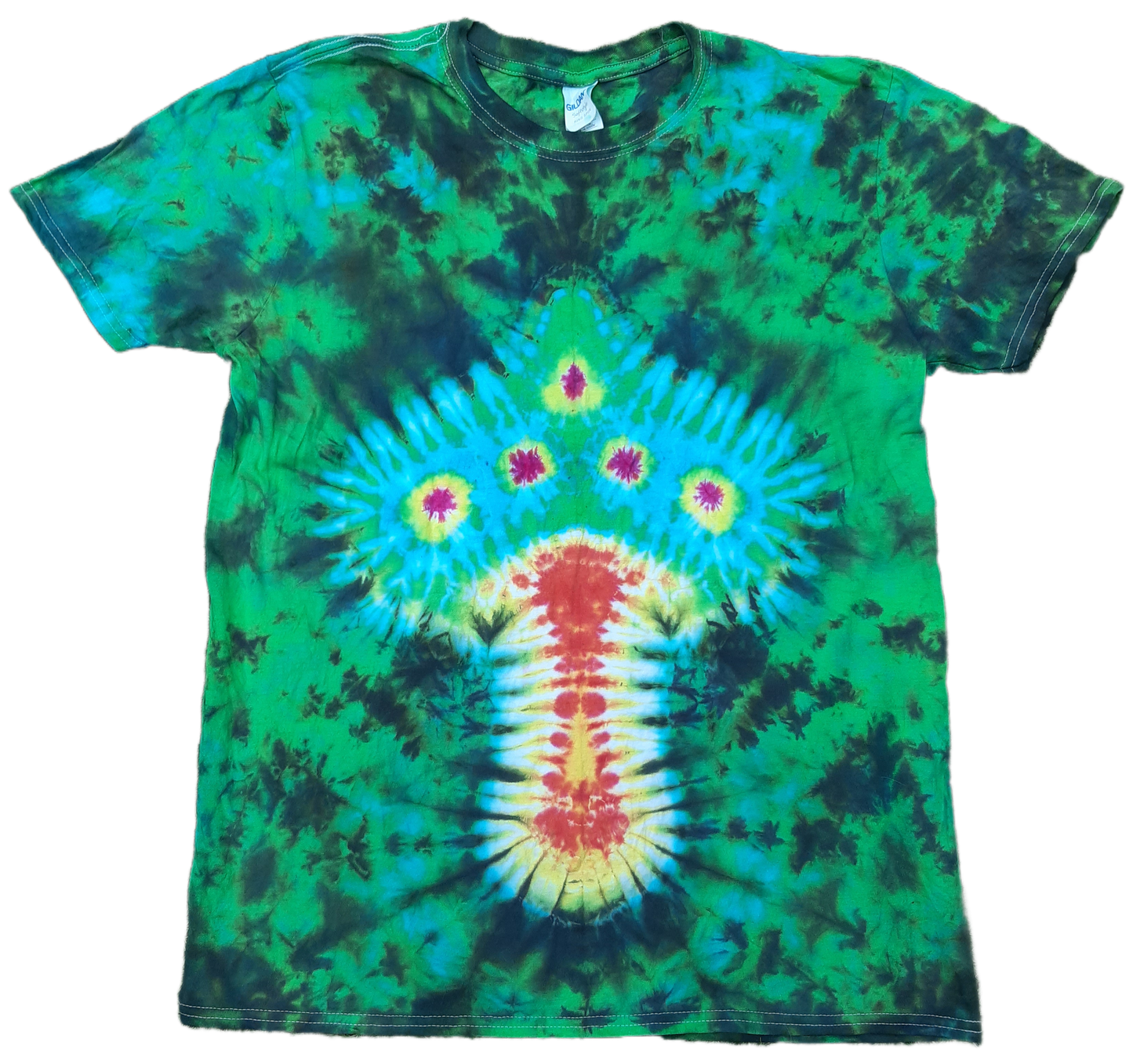 Tie Dye unique magic mushroom special green T shirt UNISEX S-5XL