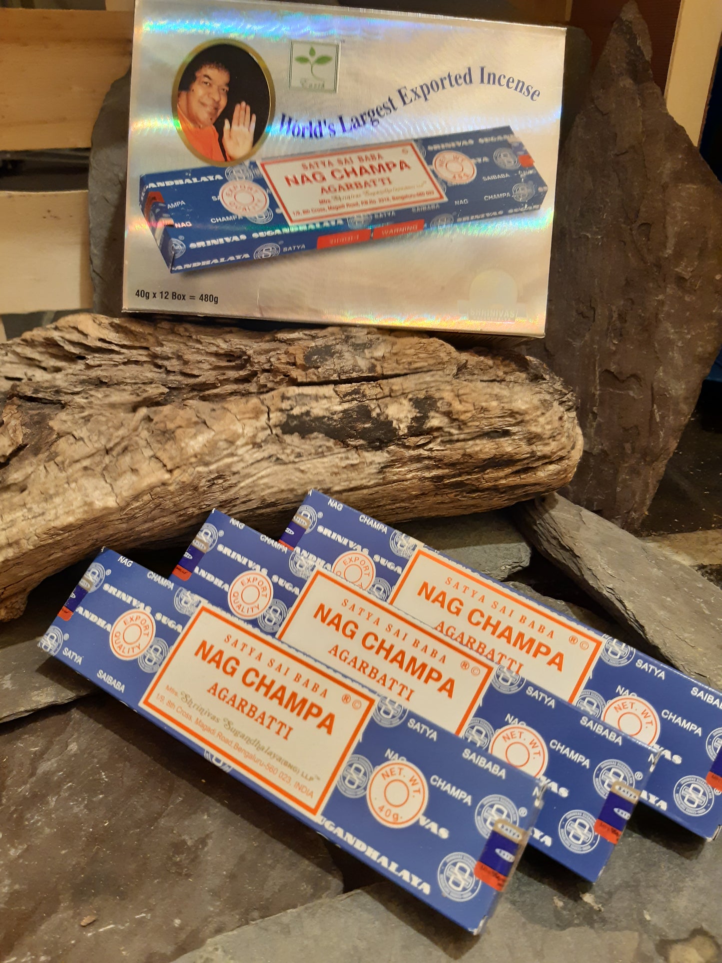 Nag Champa Original Satya 100% genuine sai baba Incense Sticks 40g