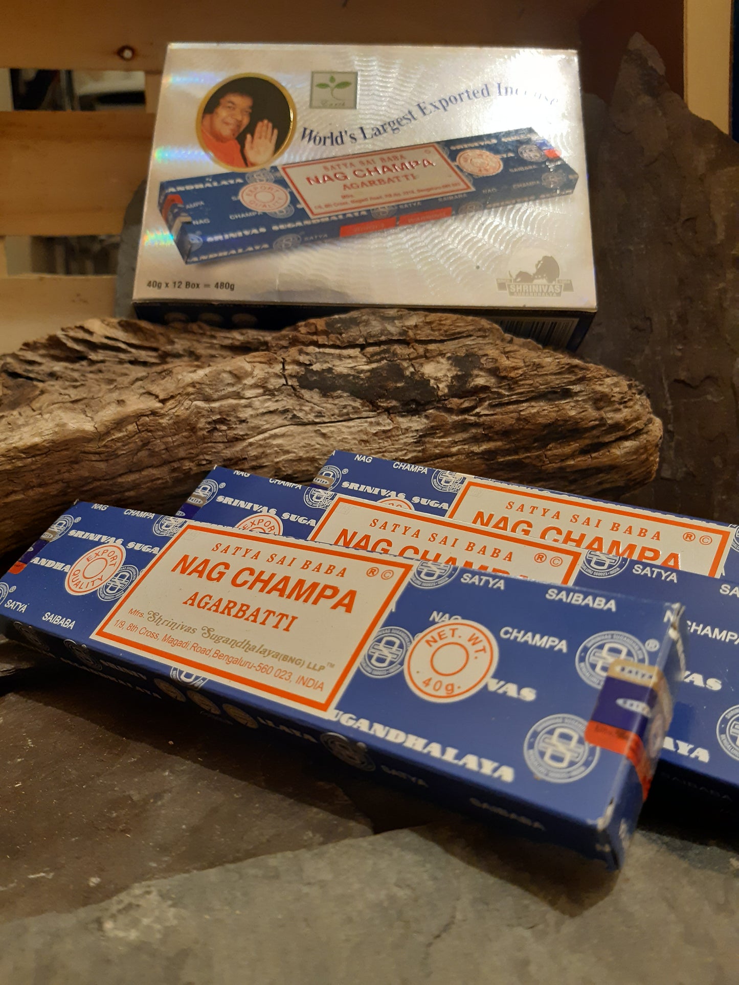 Nag Champa Original Satya 100% genuine sai baba Incense Sticks 40g