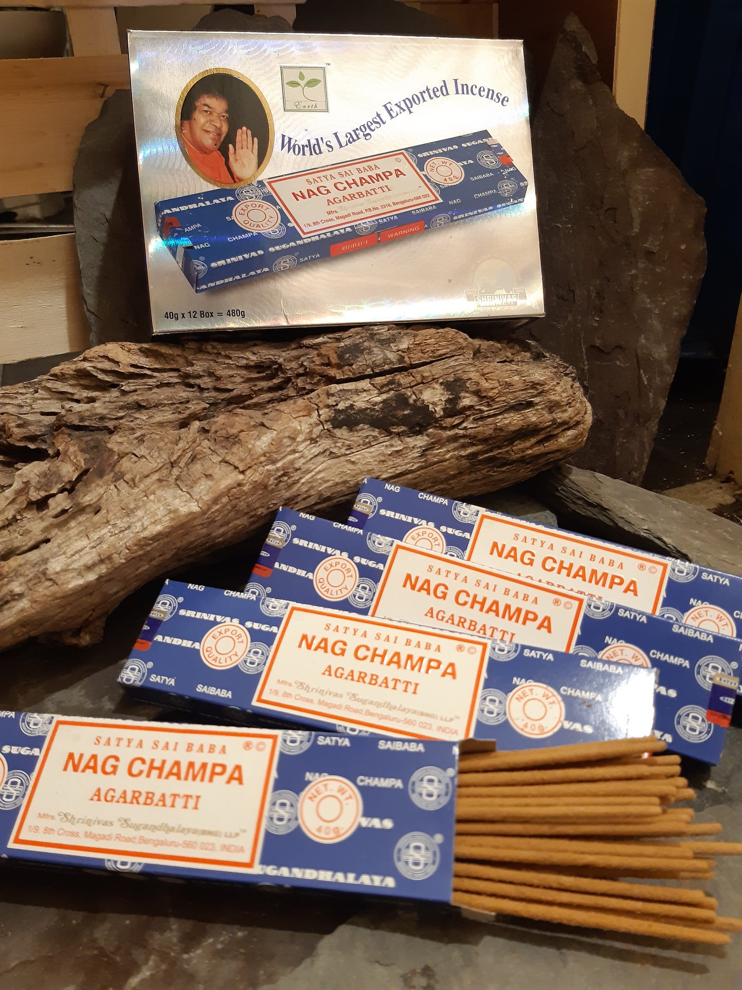 Nag Champa Original Satya 100% genuine sai baba Incense Sticks 40g