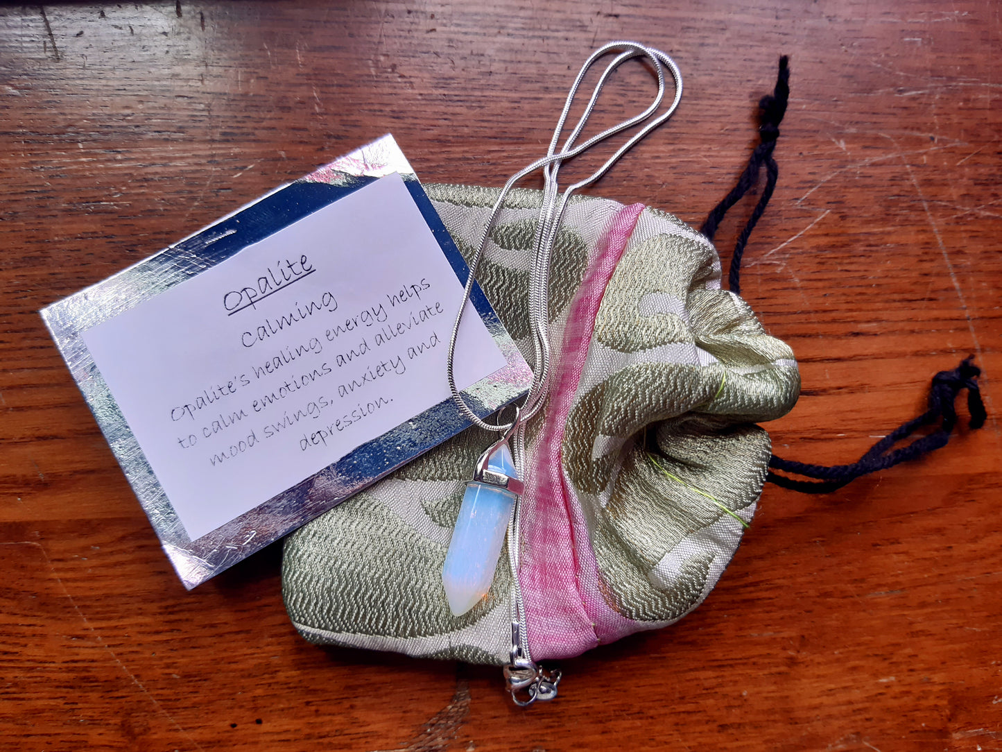 Recycled sari drawstring gift pouch bag