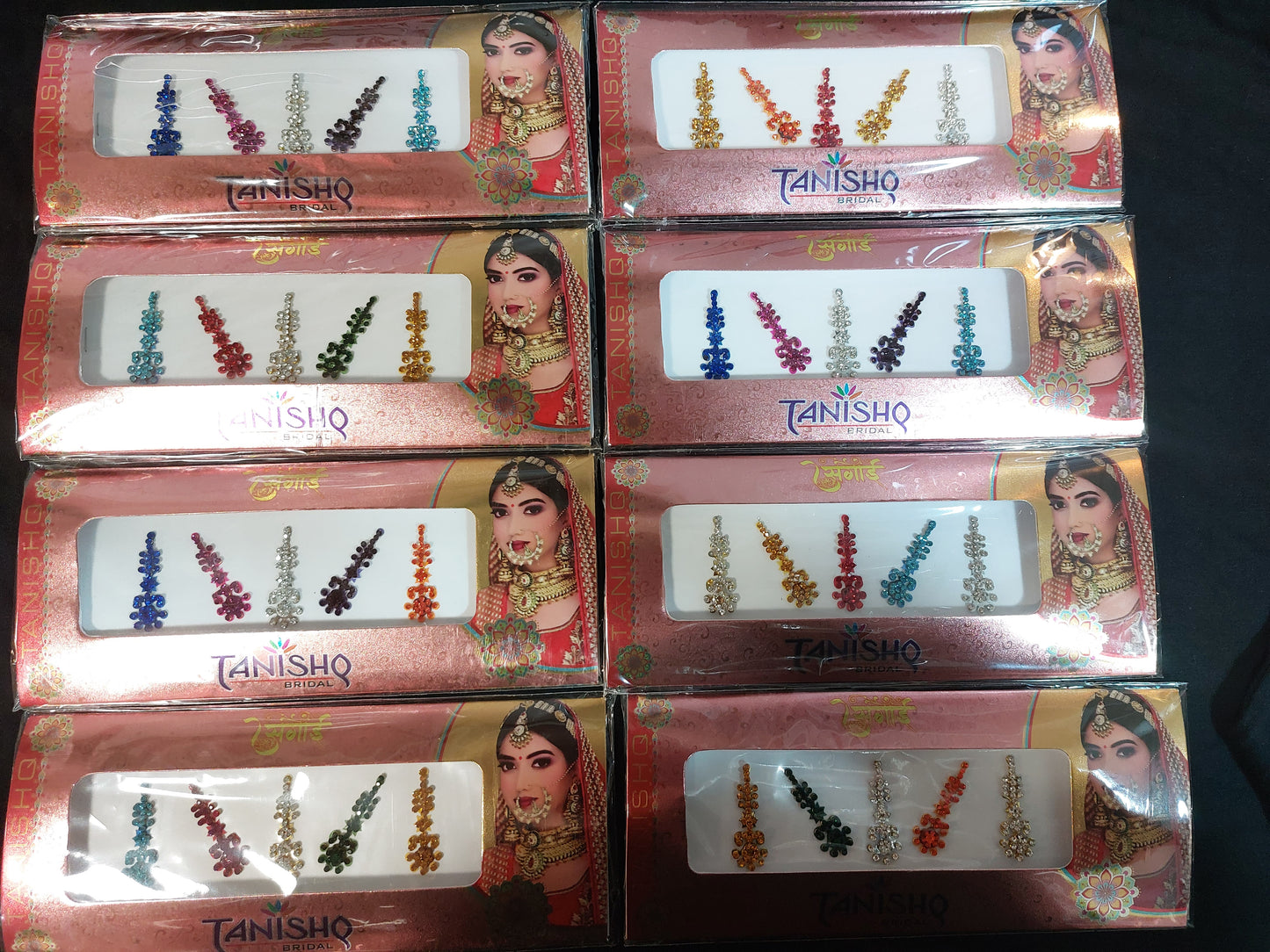 Huge bindi pack mixed colour style self stick festival party rave India Bridal