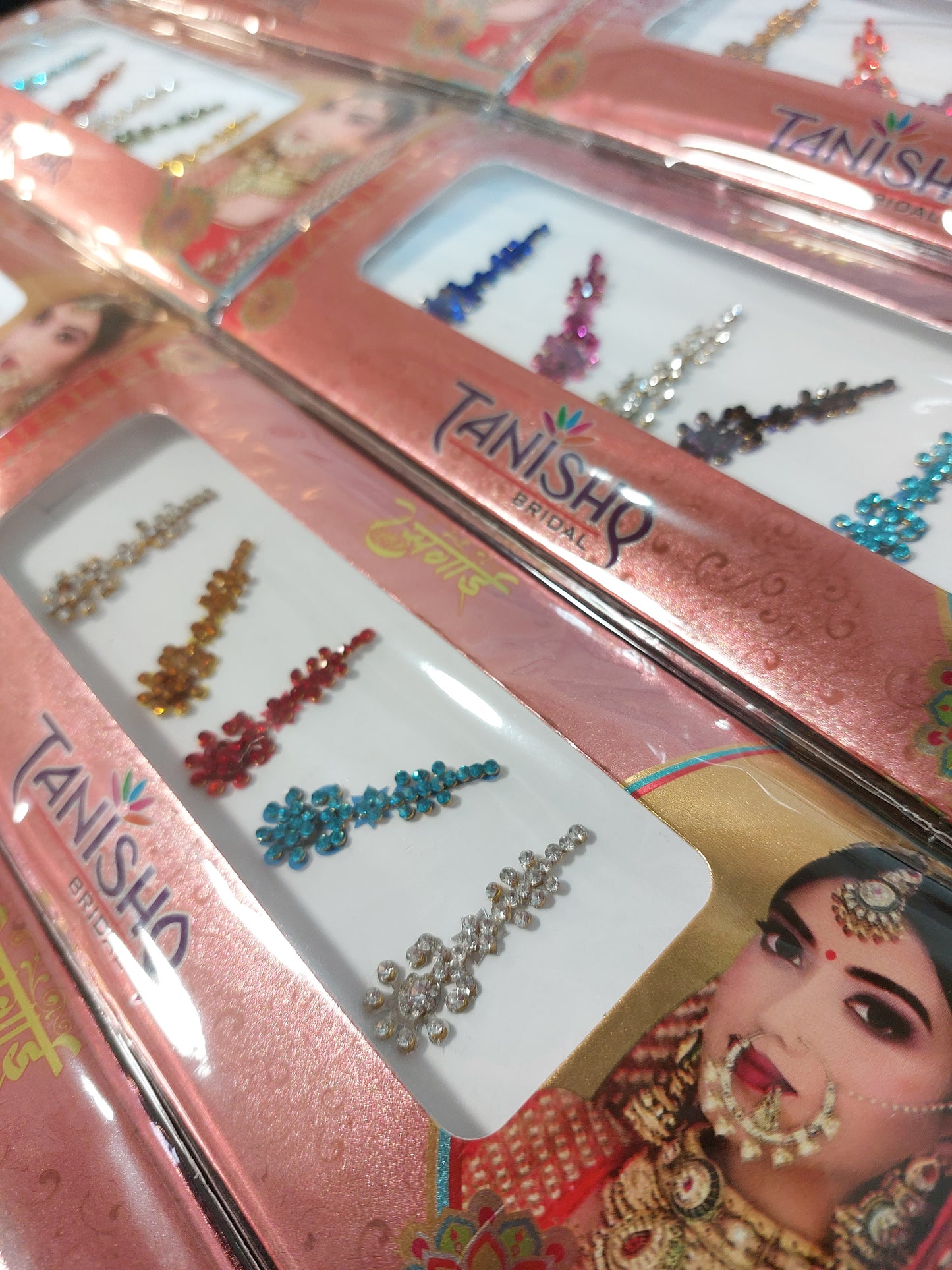 Huge bindi pack mixed colour style self stick festival party rave India Bridal