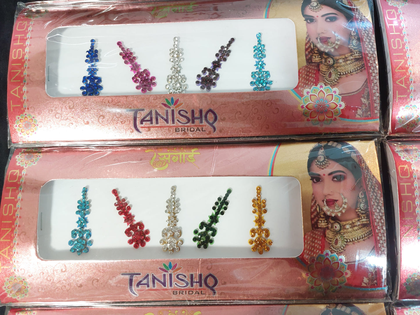 Huge bindi pack mixed colour style self stick festival party rave India Bridal