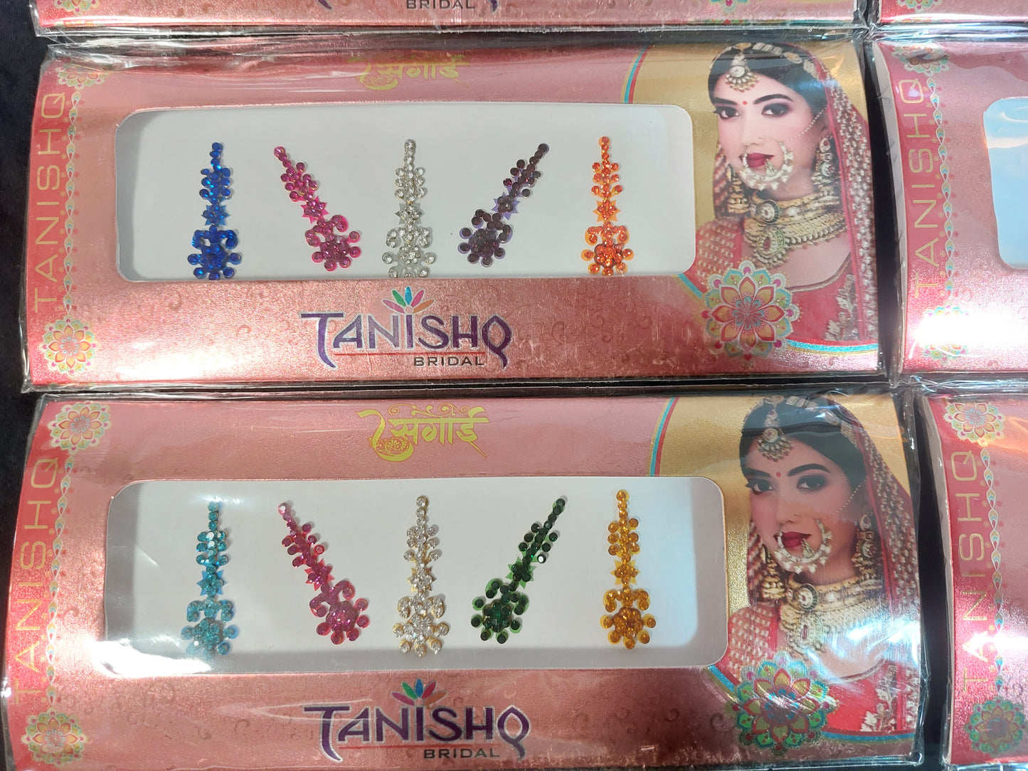 Huge bindi pack mixed colour style self stick festival party rave India Bridal