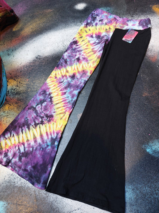 Tie Dye Psychedelic Handmade Hippy Flares Leggings Yoga pants custom design