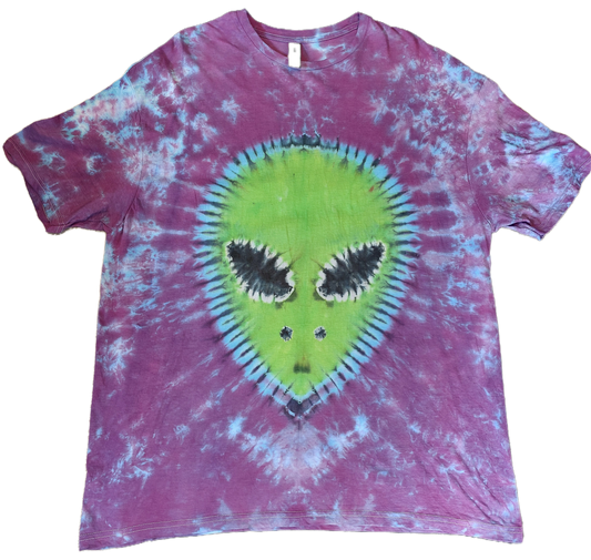Alien Tie Dye Purple T shirt UNISEX S-5XL