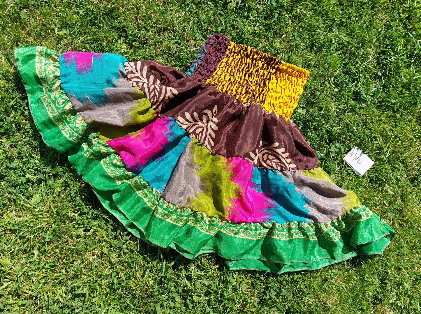 Mini silk blend rara skirt