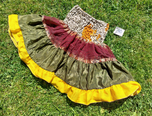 Mini silk blend rara skirt