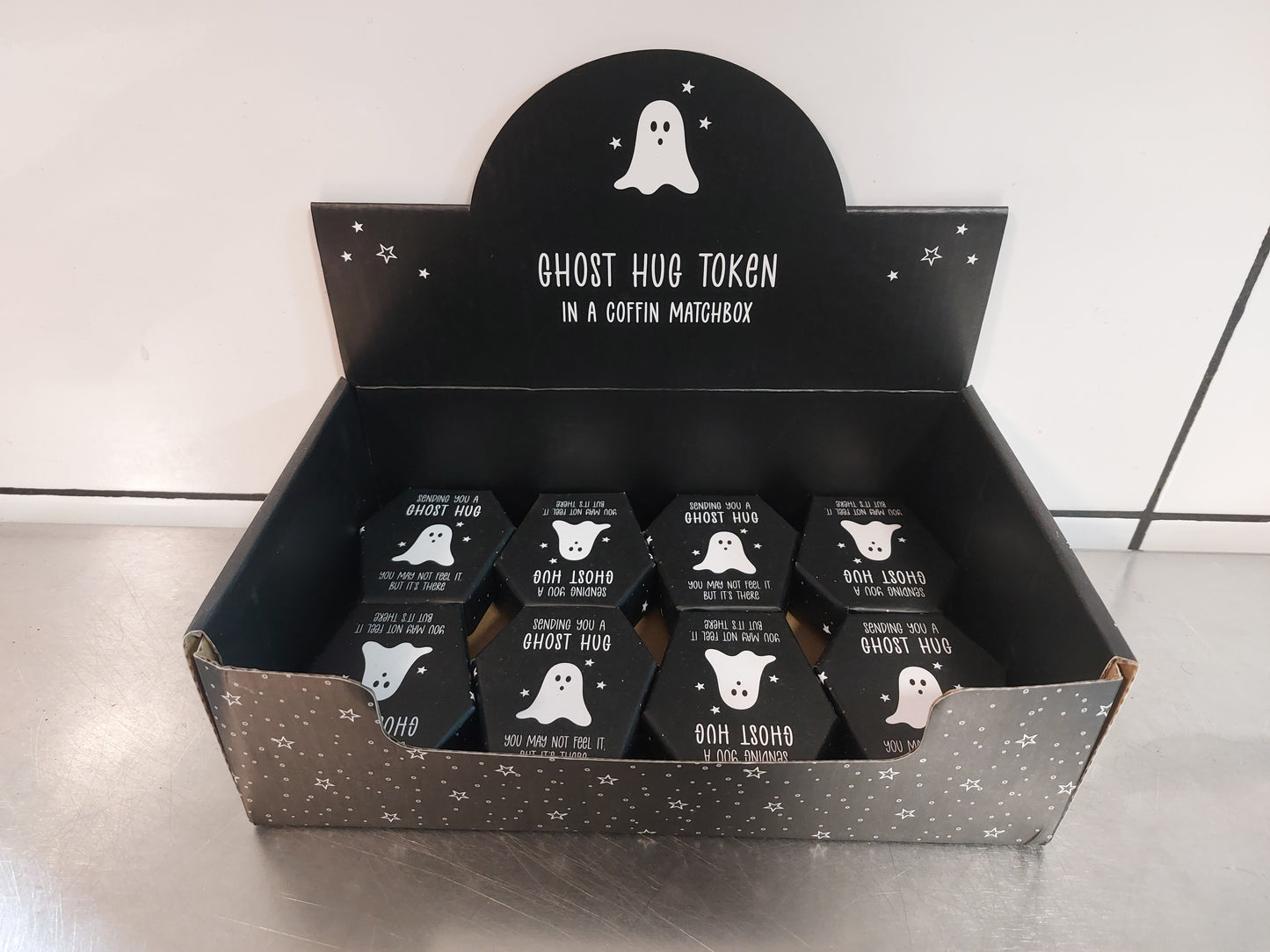Ghost Hug in coffin cute gothic gift