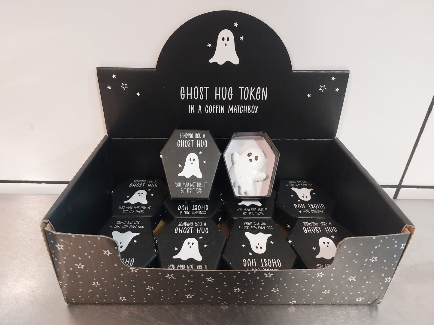 Ghost Hug in coffin cute gothic gift