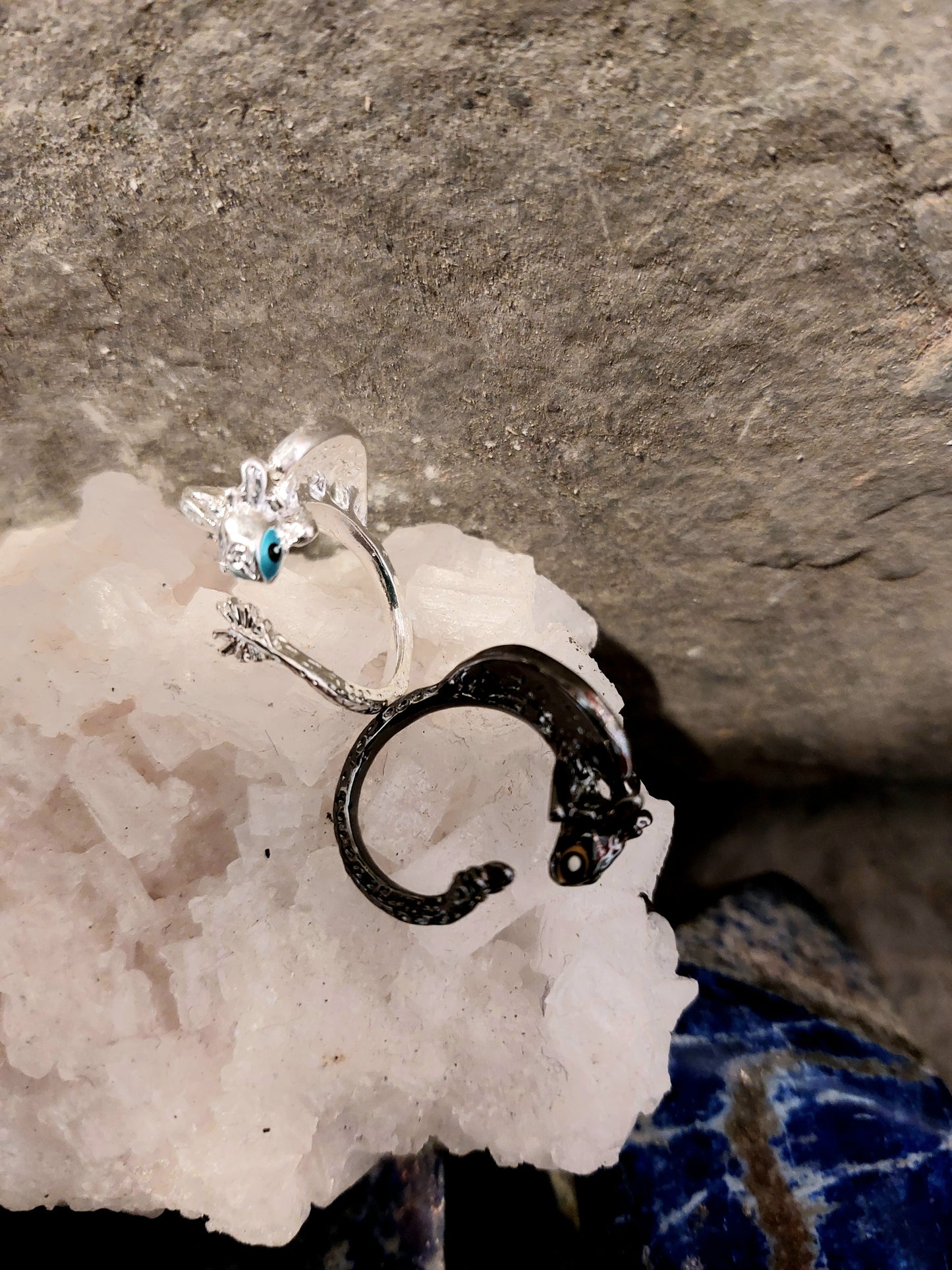 Dragon Ring, Toothless, Light Fury, adjustable, one size, open ring, fantasy