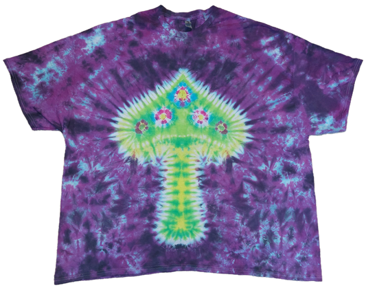 Tie Dye unique magic mushroom special purple T shirt UNISEX S-5XL
