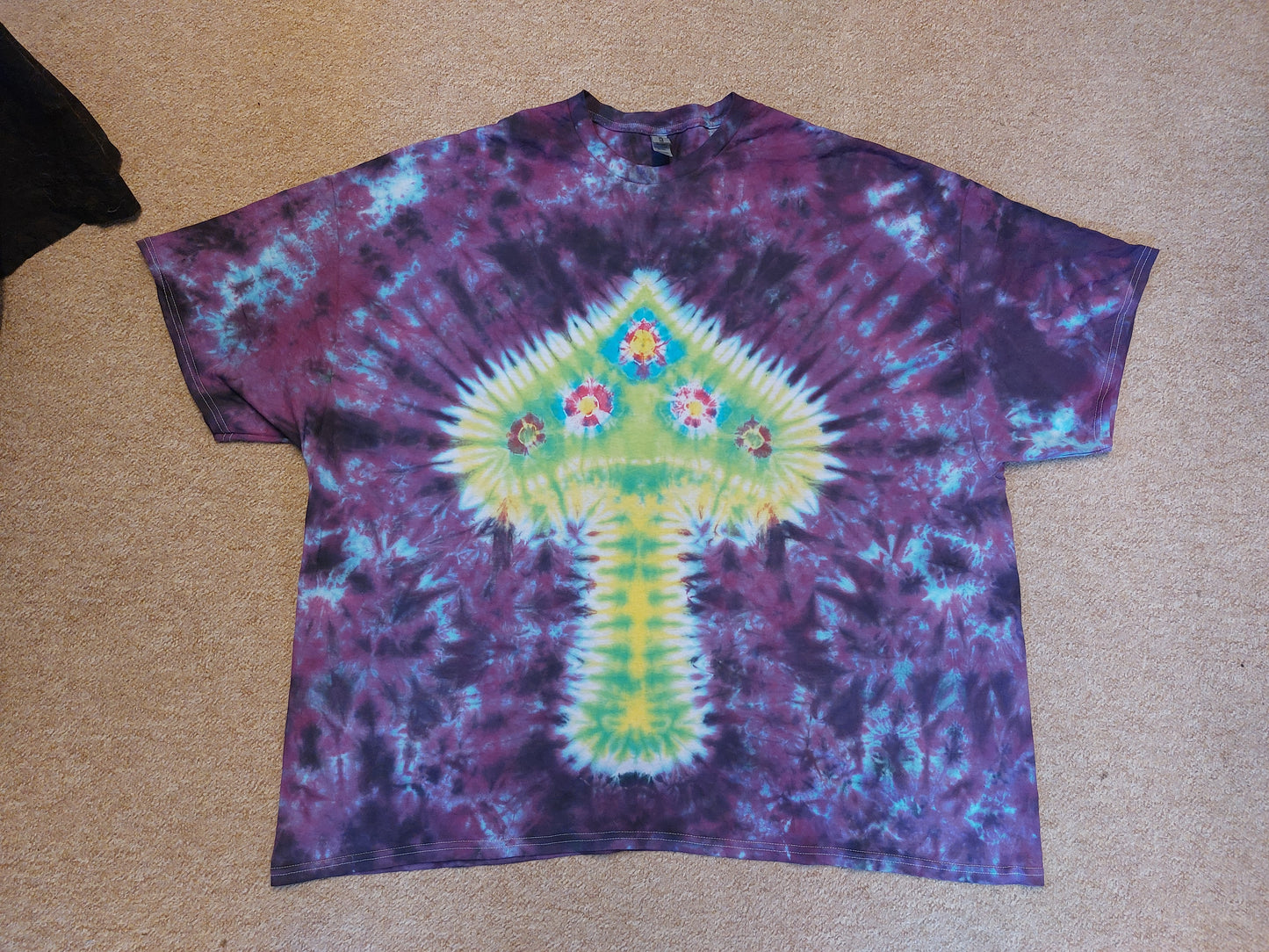 Tie Dye unique magic mushroom special purple T shirt UNISEX S-5XL