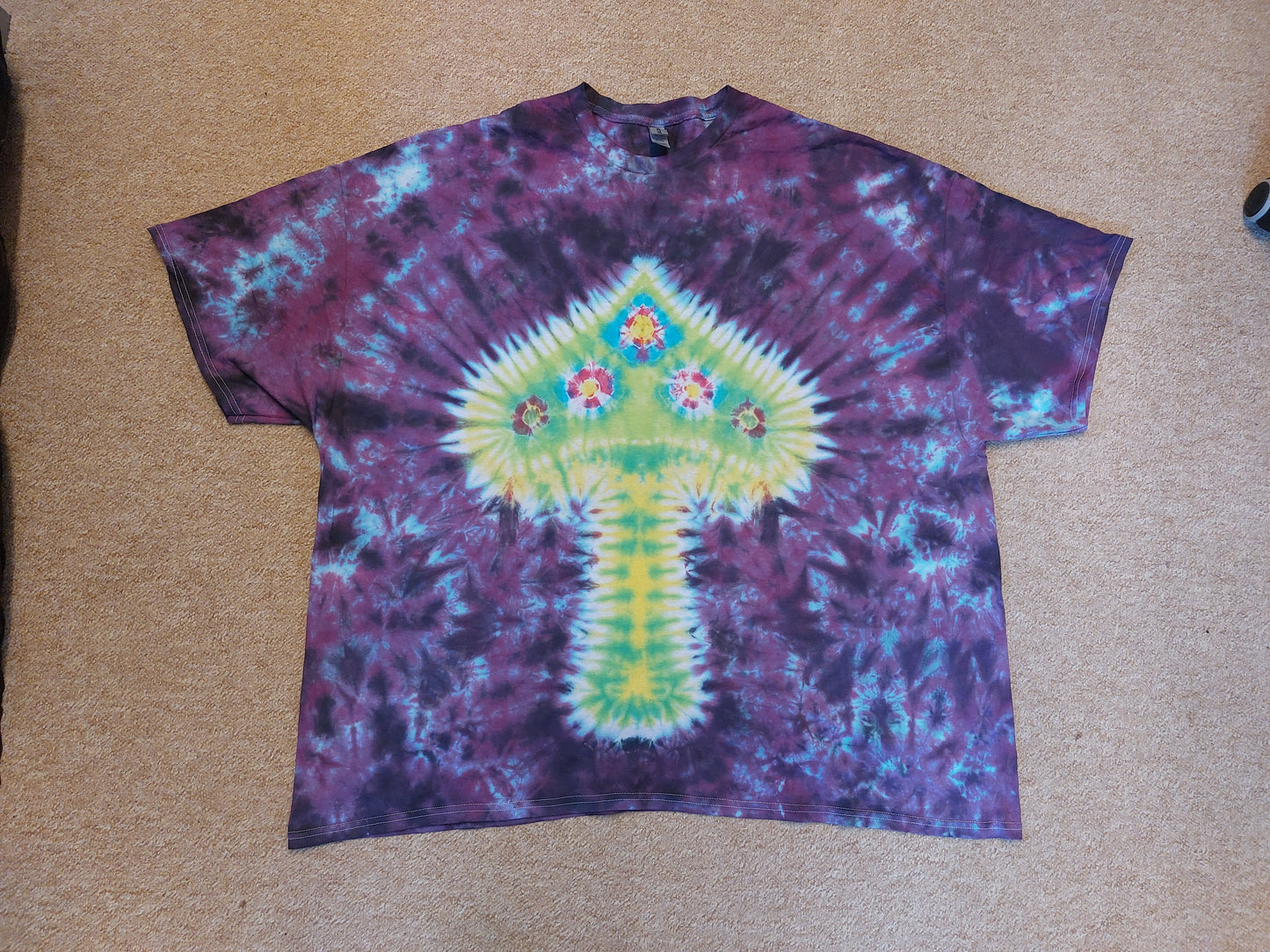 Tie Dye unique magic mushroom special purple T shirt UNISEX S-5XL