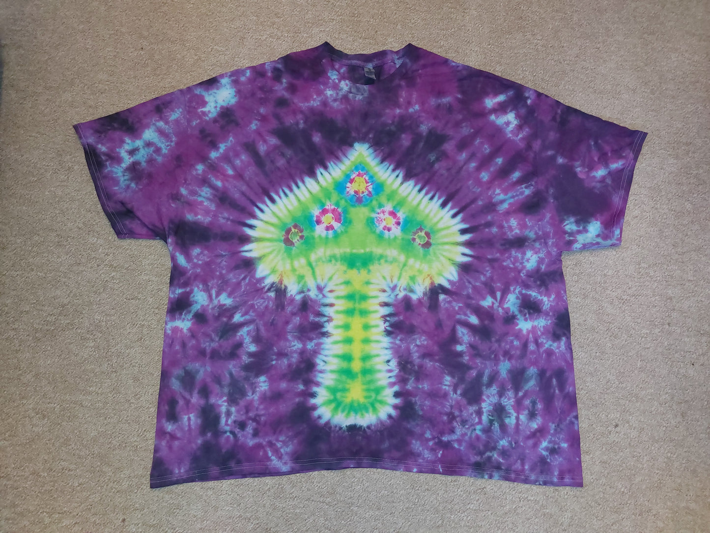 Tie Dye unique magic mushroom special purple T shirt UNISEX S-5XL