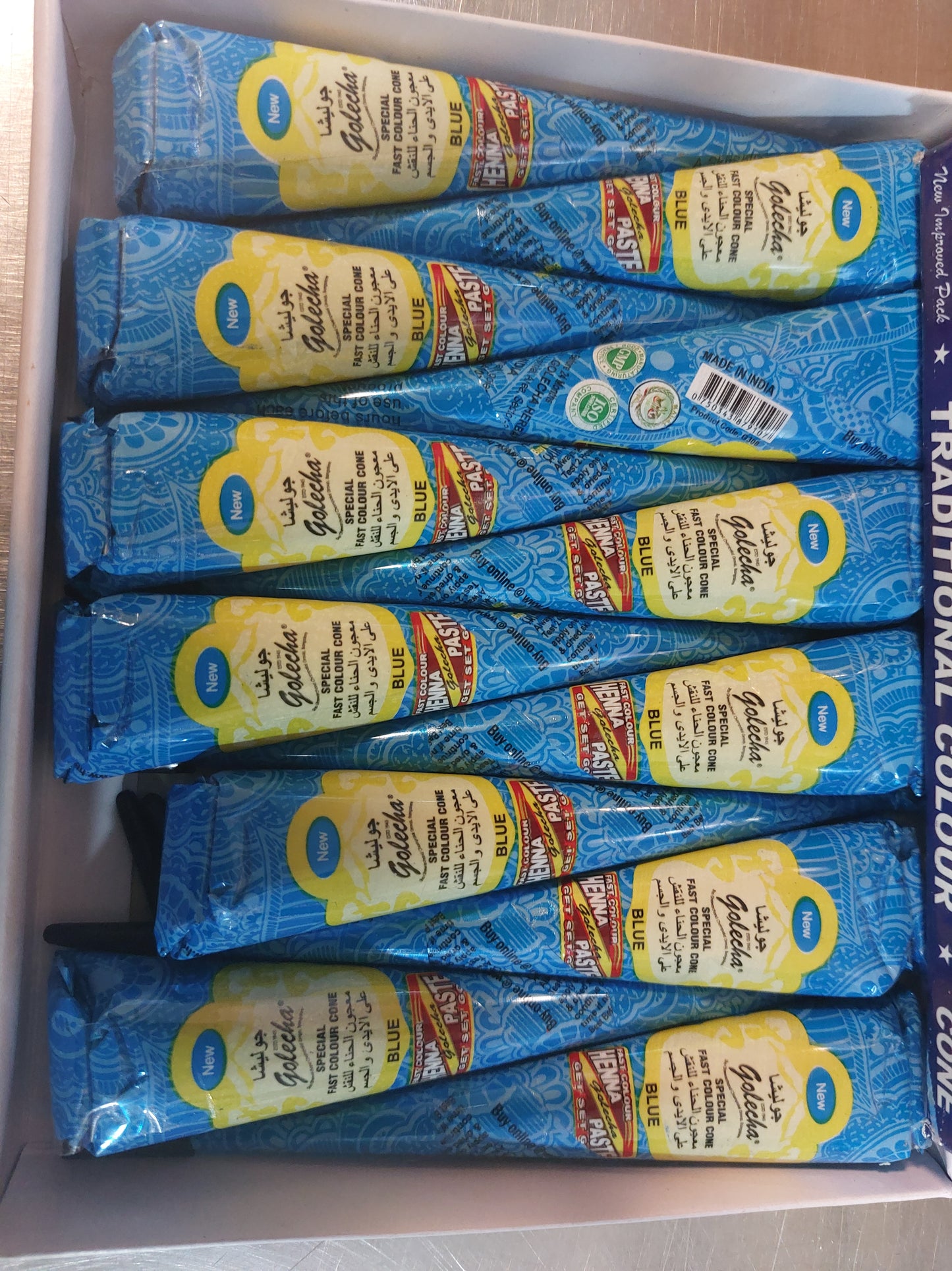 Henna Cone MIXED COLOURS 100% Natural