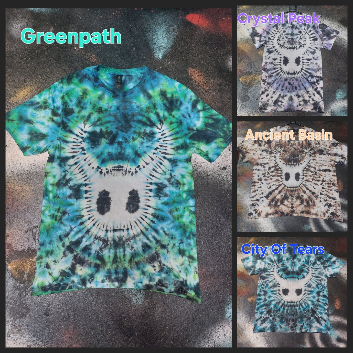 Tie Dye Hollow Knight City Of Tears Deepnest Gaming T shirt UNISEX S-5XL