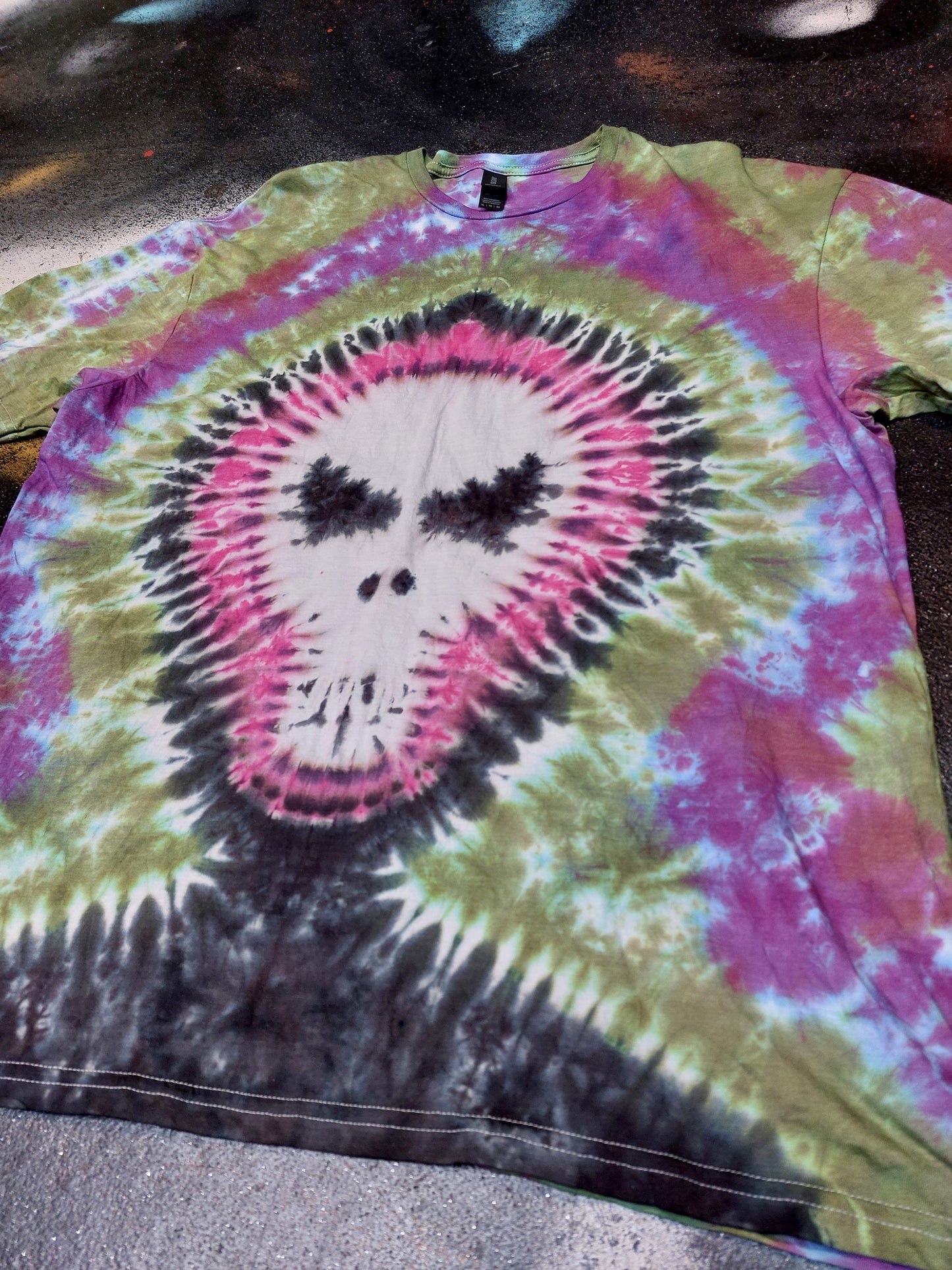 Tie Dye Grim Reaper Death goth tie dye horror T shirt unisex all sizes S-5XL
