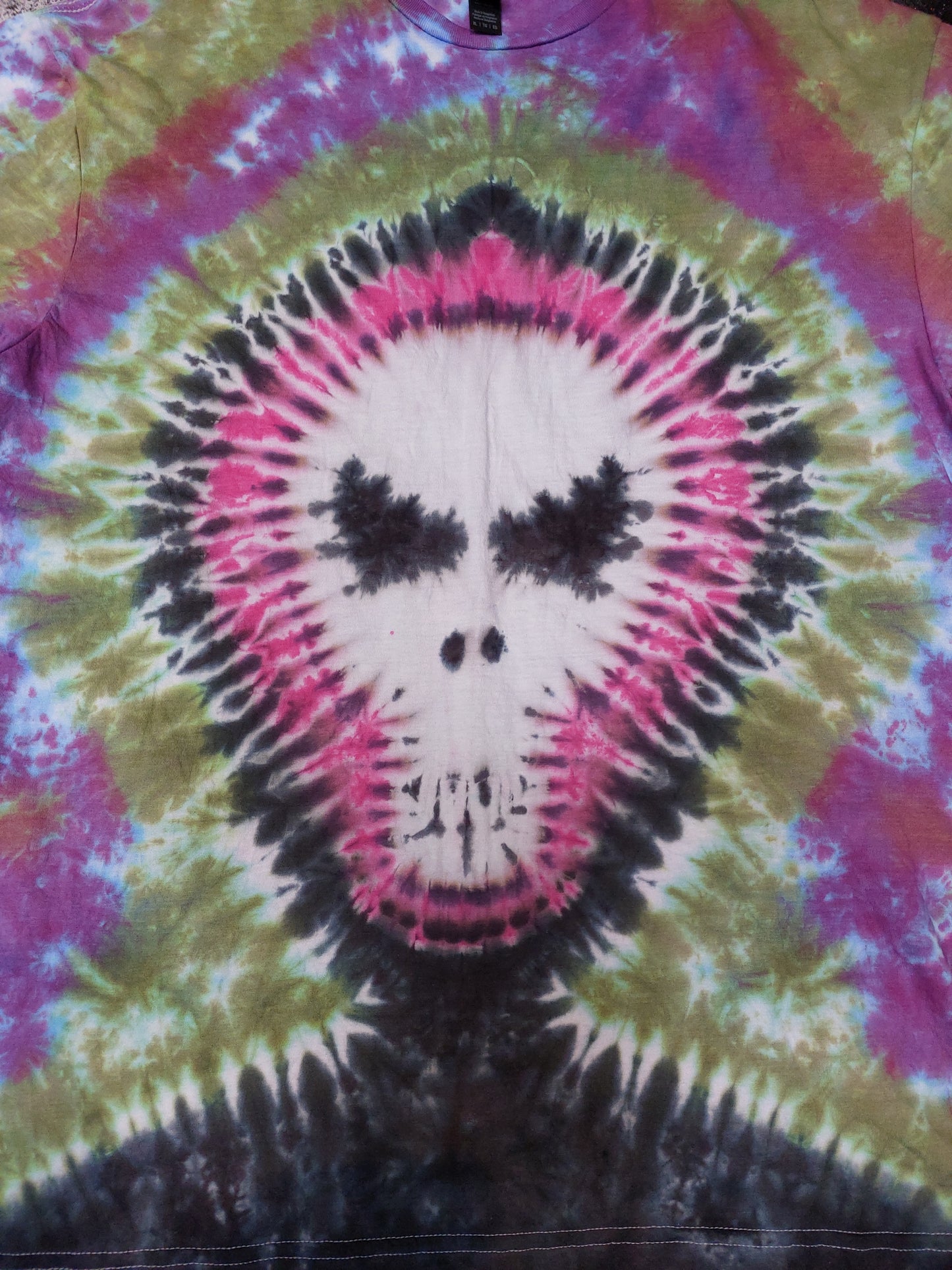 Tie Dye Grim Reaper Death goth tie dye horror T shirt unisex all sizes S-5XL