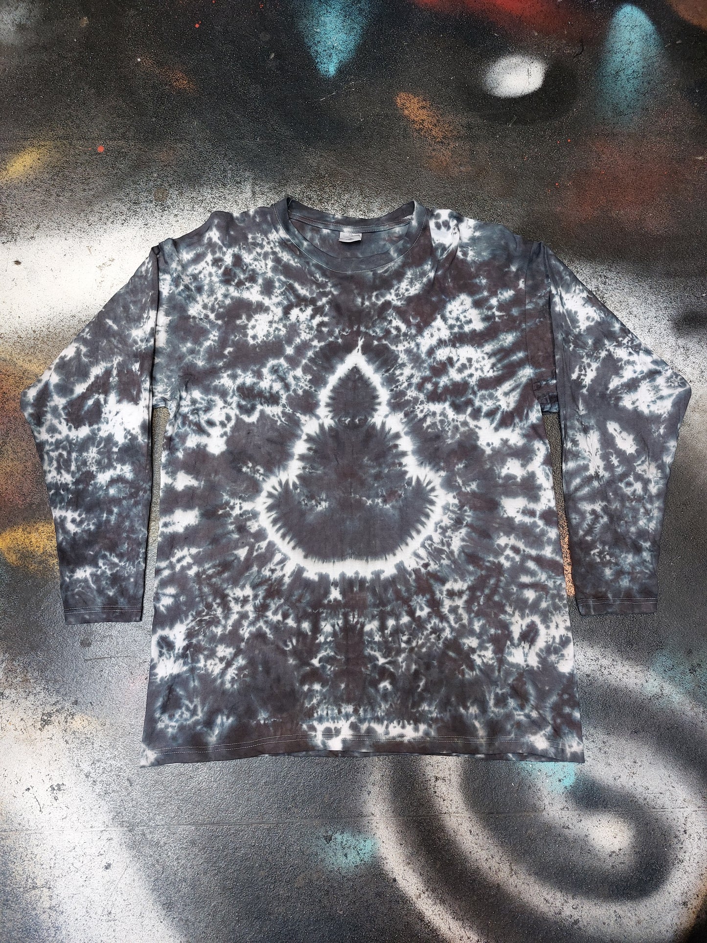 Tie Dye Buddha chakra long sleeve T shirt UNISEX S-4XL